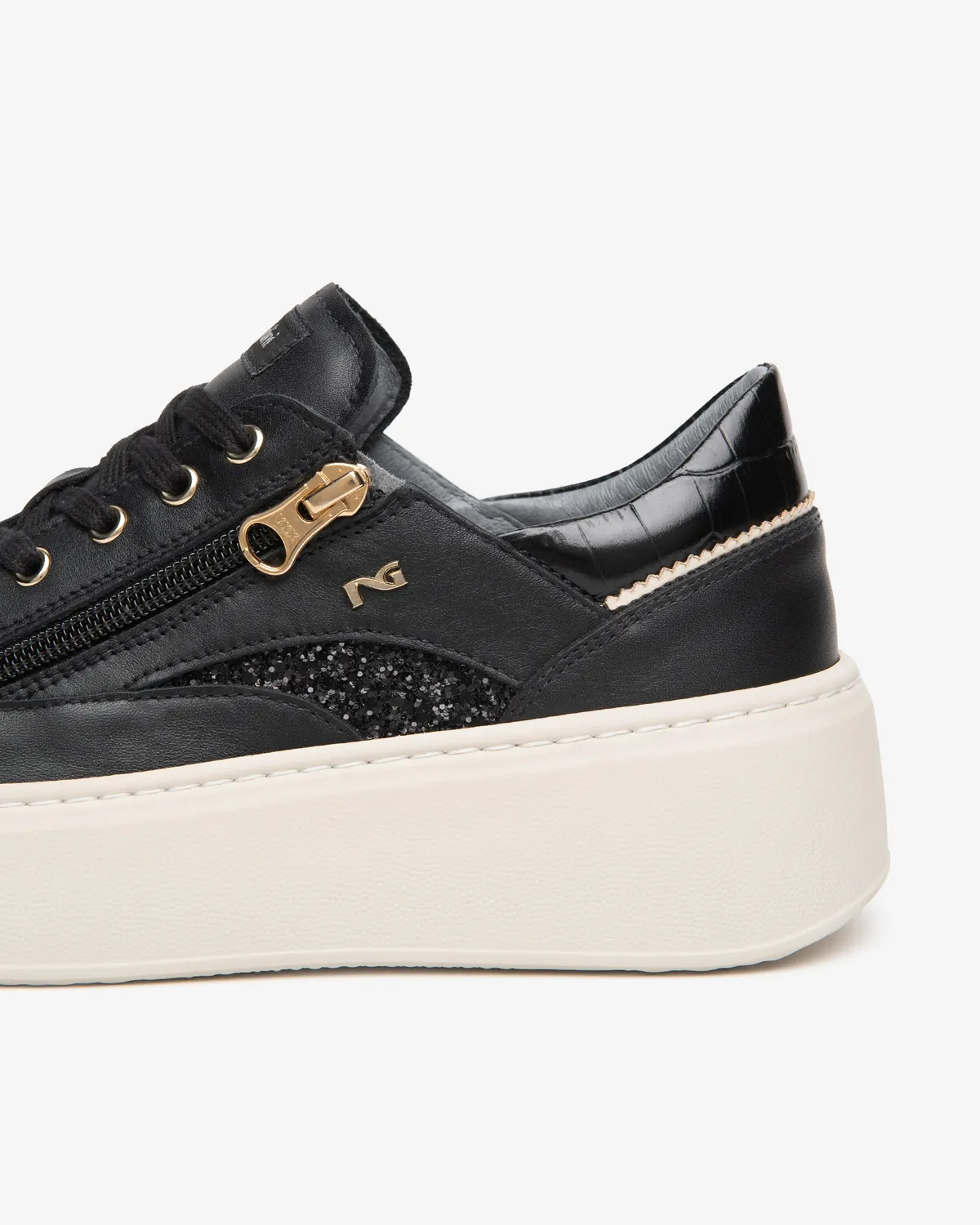 Sneakers piele dama NeroGiardini platforma 5 cm
