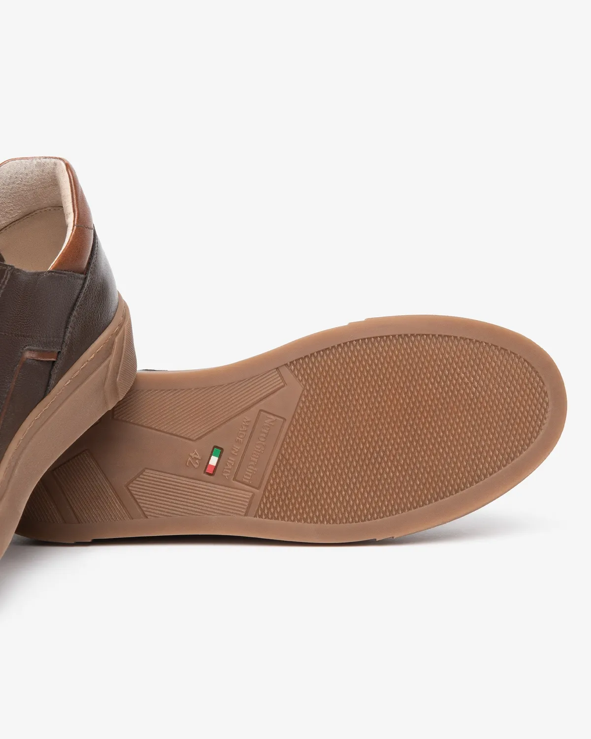 NeroGiardini sneakers barbati piele naturala cu fermoar