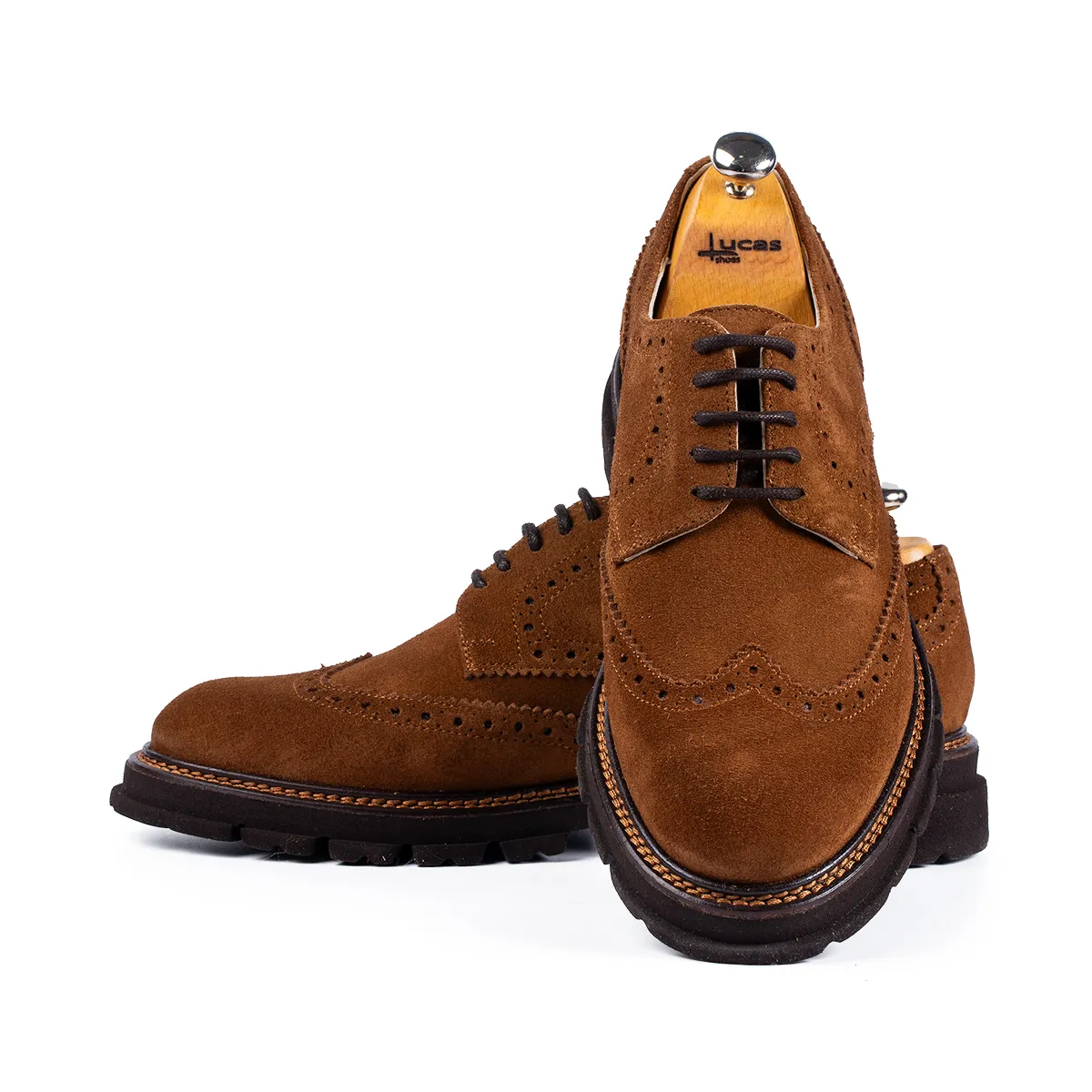 Lucas Shoes Elegant 550 pantofi bărbați maro velur