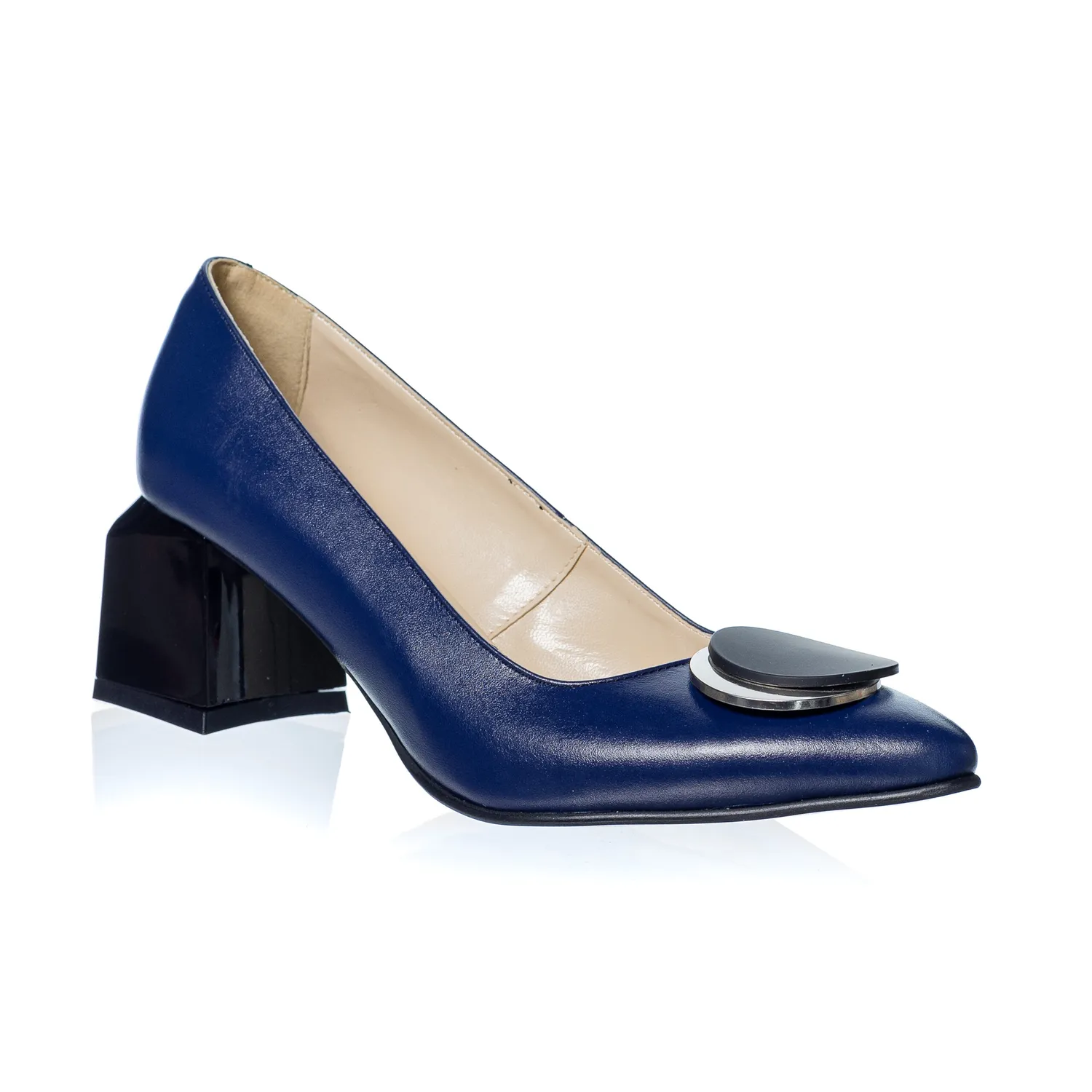 Catinca Shoes A33 B pantofi dama blue box piele naturala