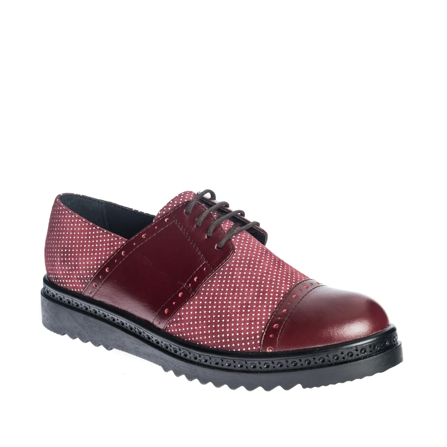 Catinca Shoes G26 RP pantofi piele rosu