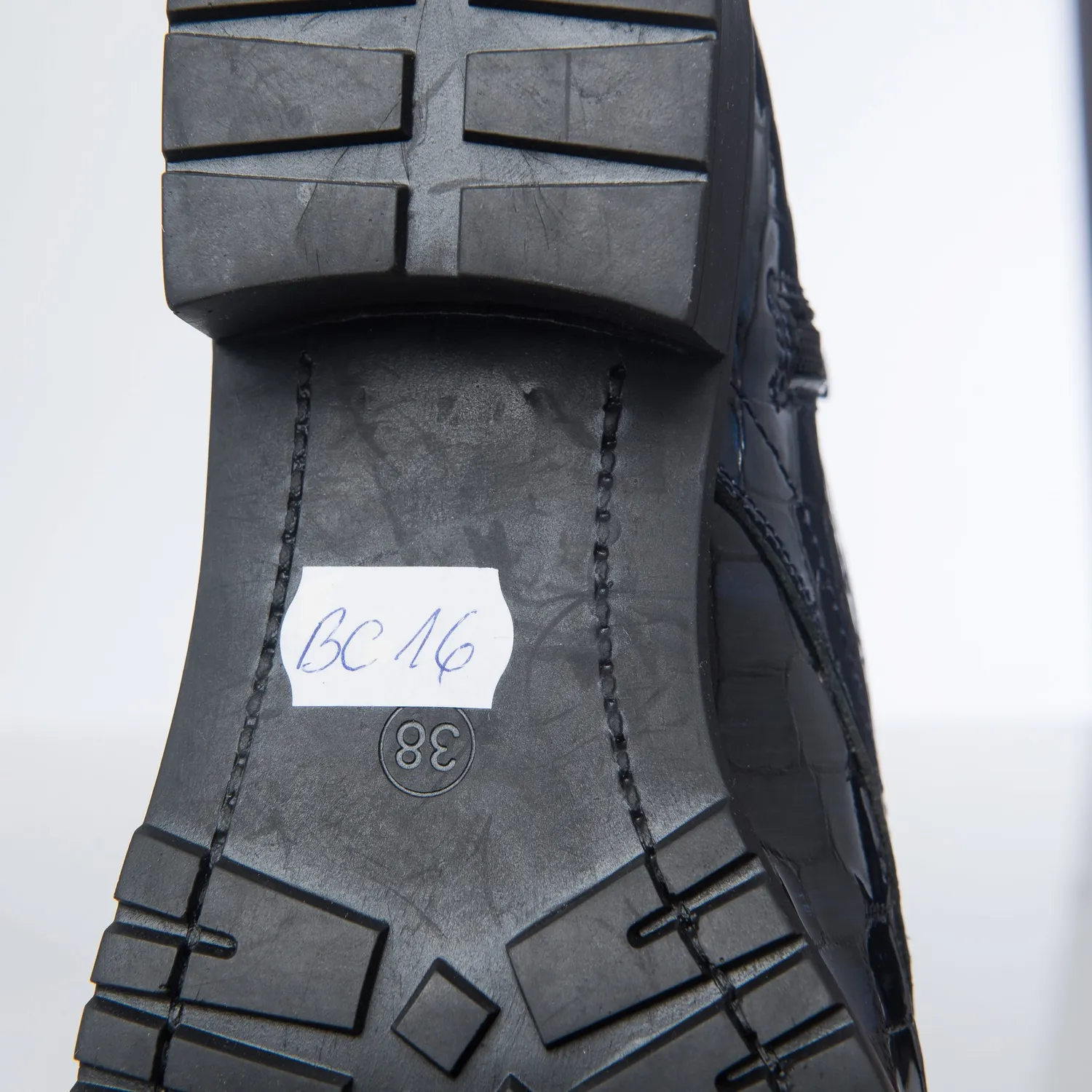 Catinca Shoes Blu Croco BC16 BC ghete dama piele albastre
