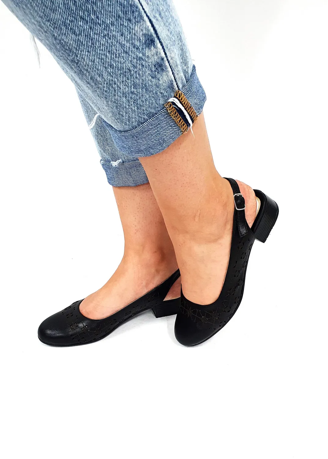 Catinca Shoes T17 sandale dama piele naturala negru box