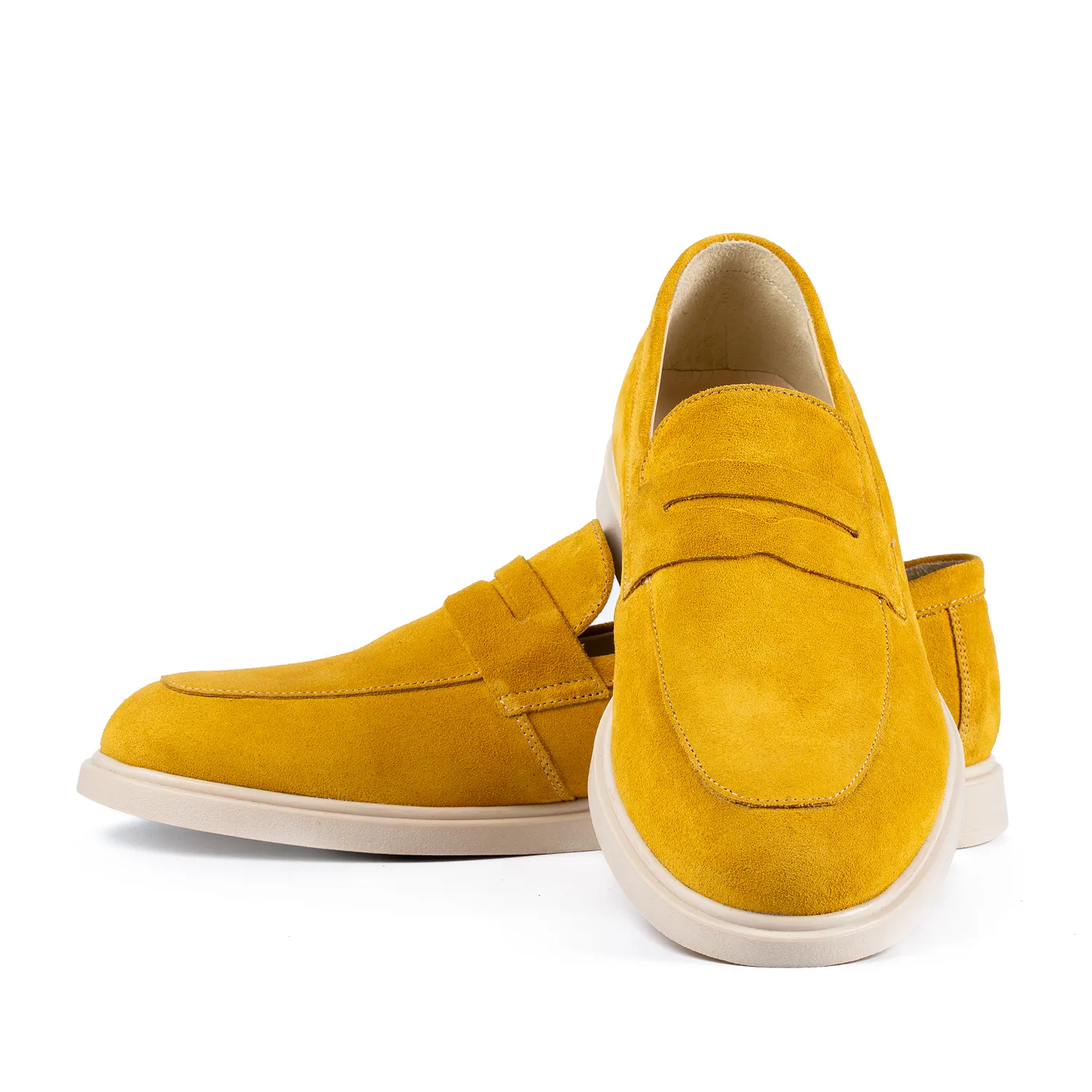 Lucas Shoes Ezra mocasini bărbați galben piele naturală