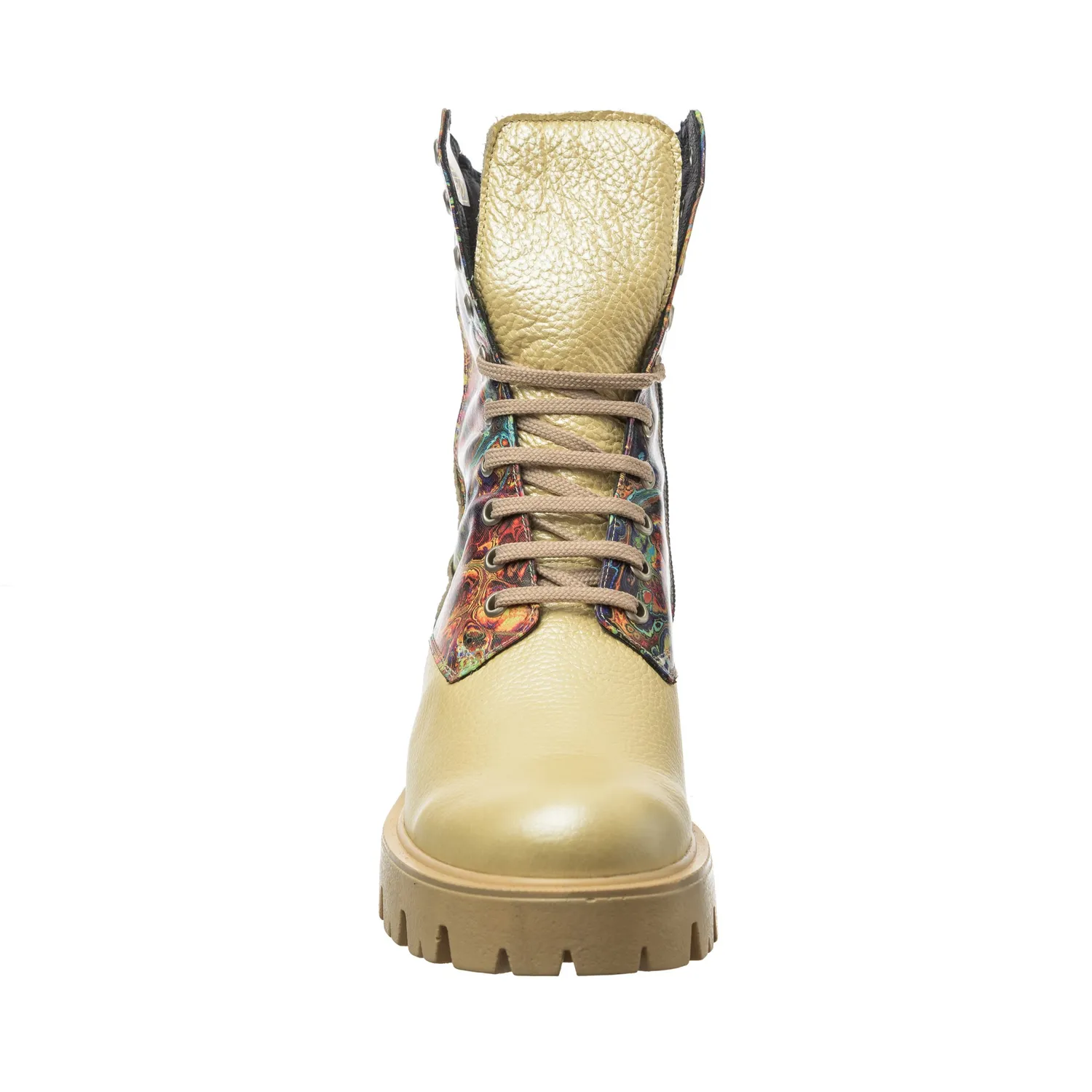 Catinca Shoes BC15 GBP bocanci dama galbeni piele naturala