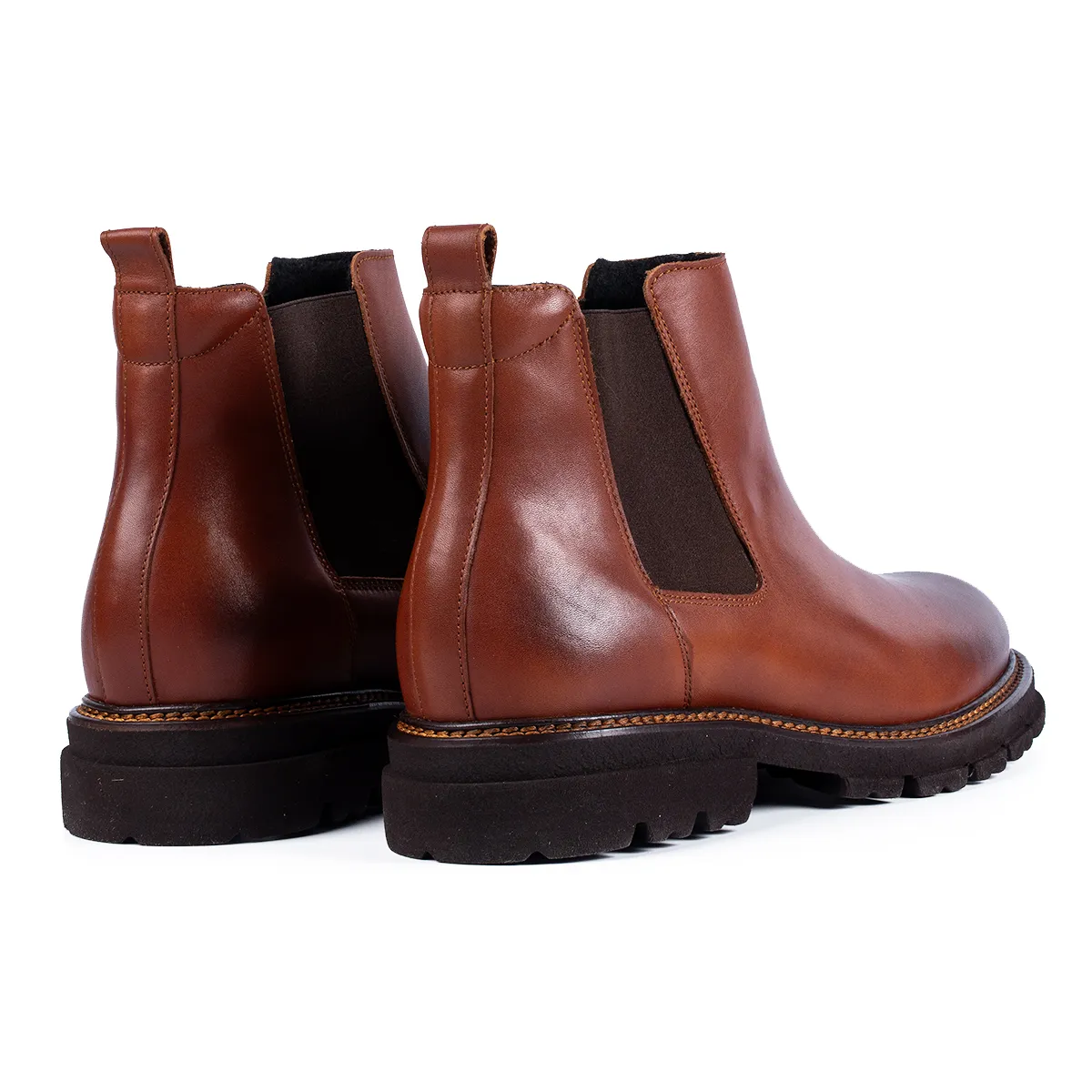 Lucas Shoes Chelsea Coniac ghete barbati piele