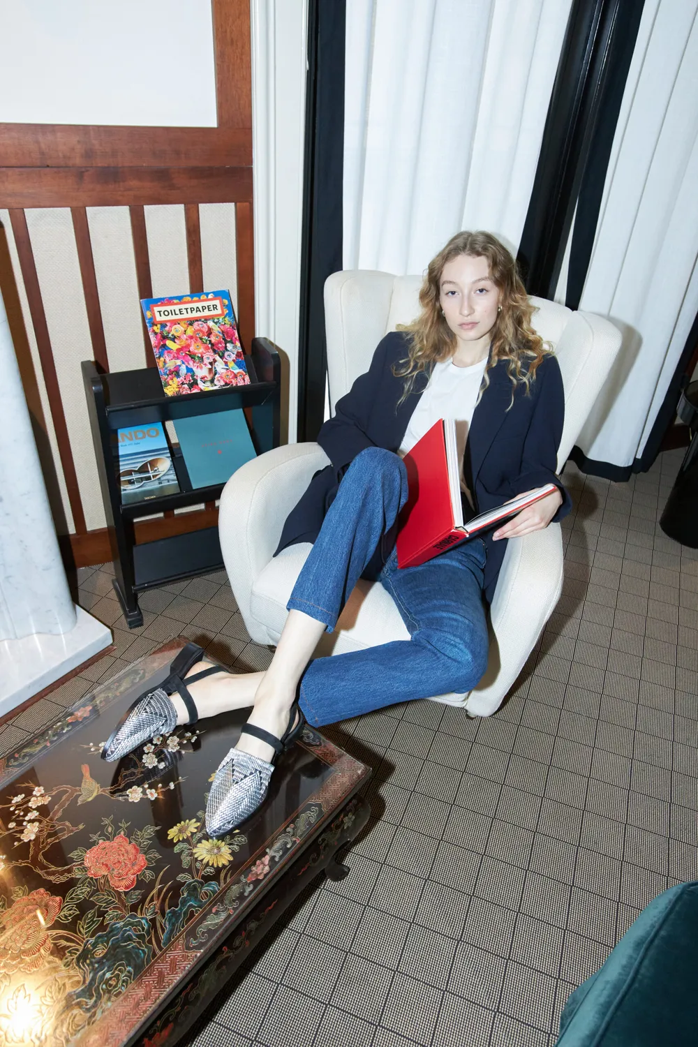 Cecilia Bringheli Vega pantofi slingback broderie argintiu