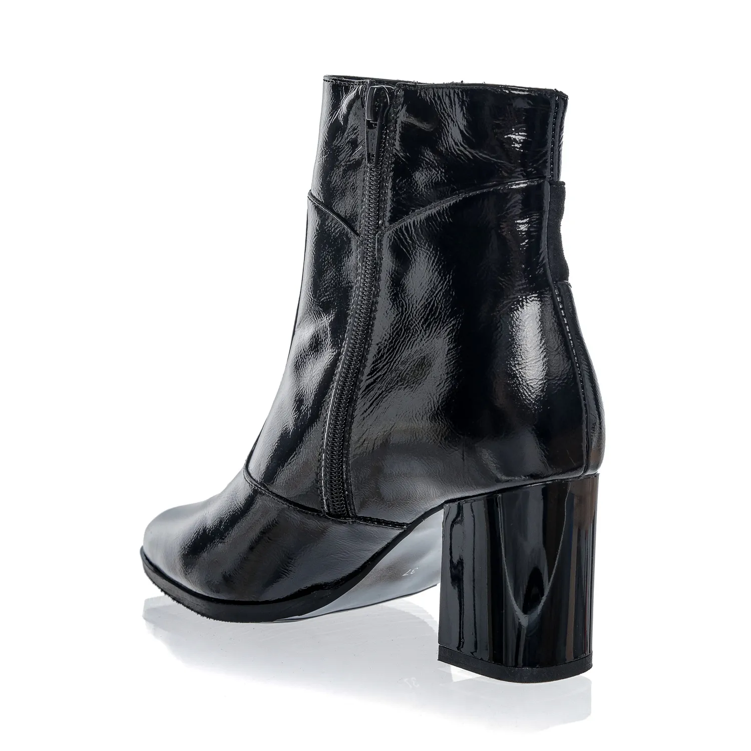 Catinca Shoes GX50 NLNA ghete dama piele negru lac