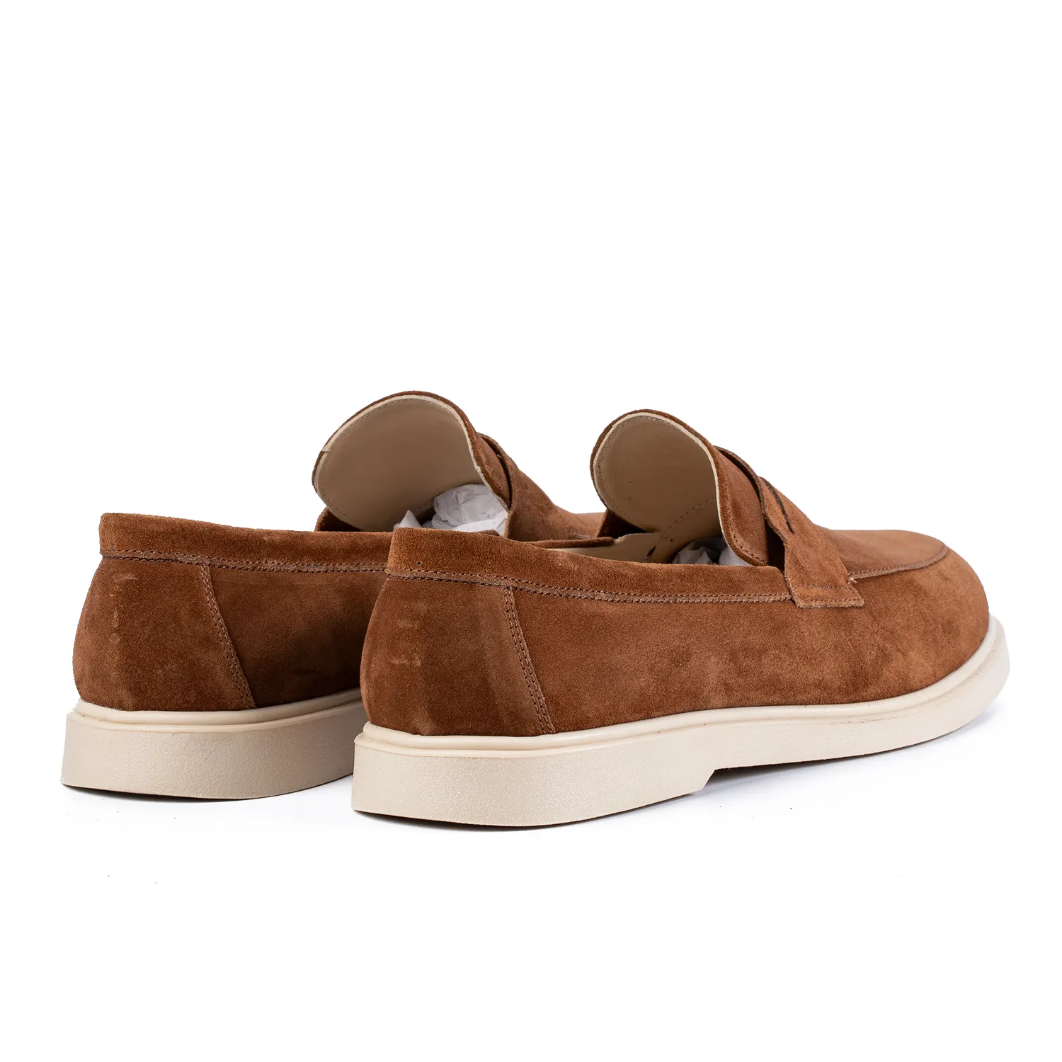Lucas Ezra mocasini barbati camel piele naturala
