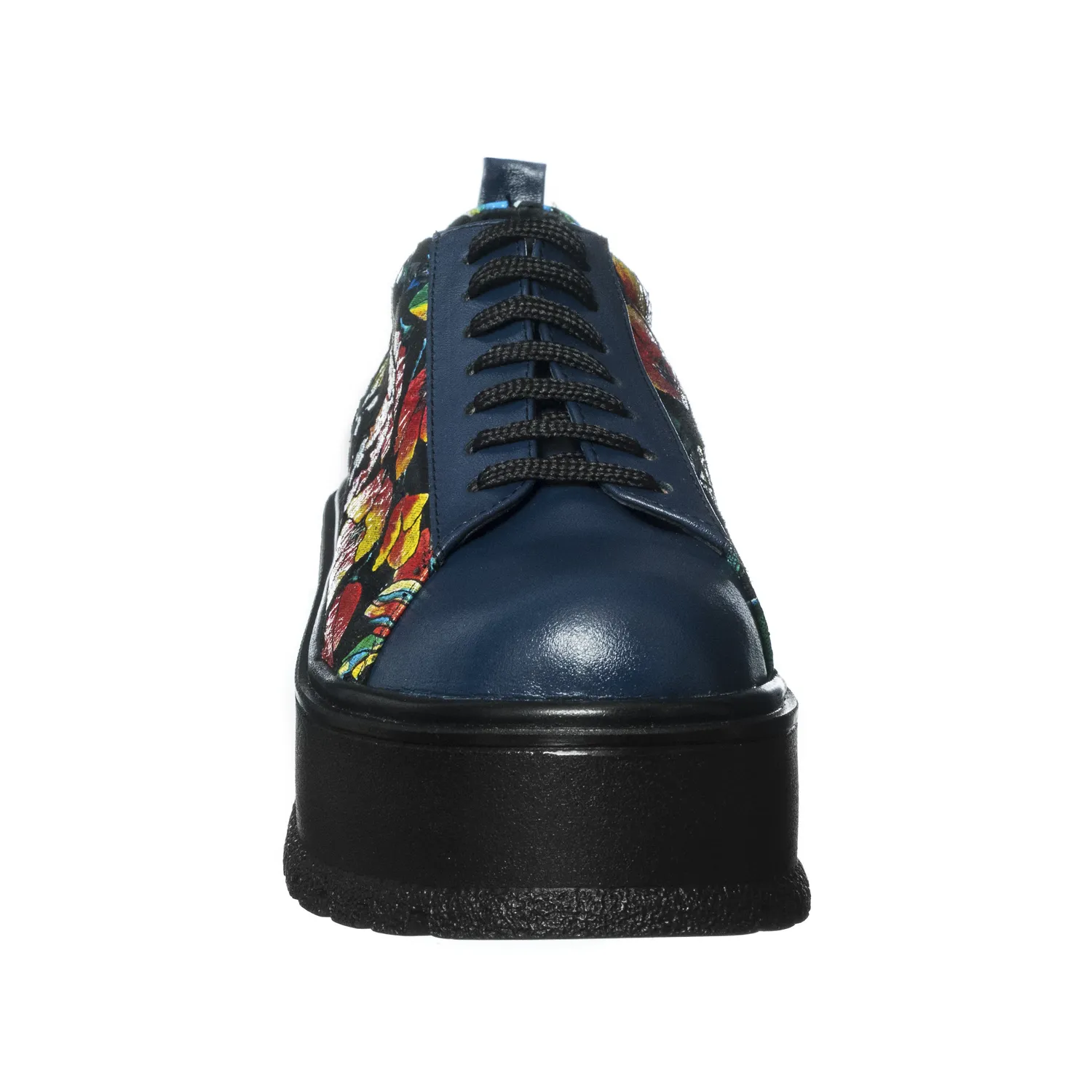 Catinca Shoes X3 ABFN pantofi dama piele albastru flori