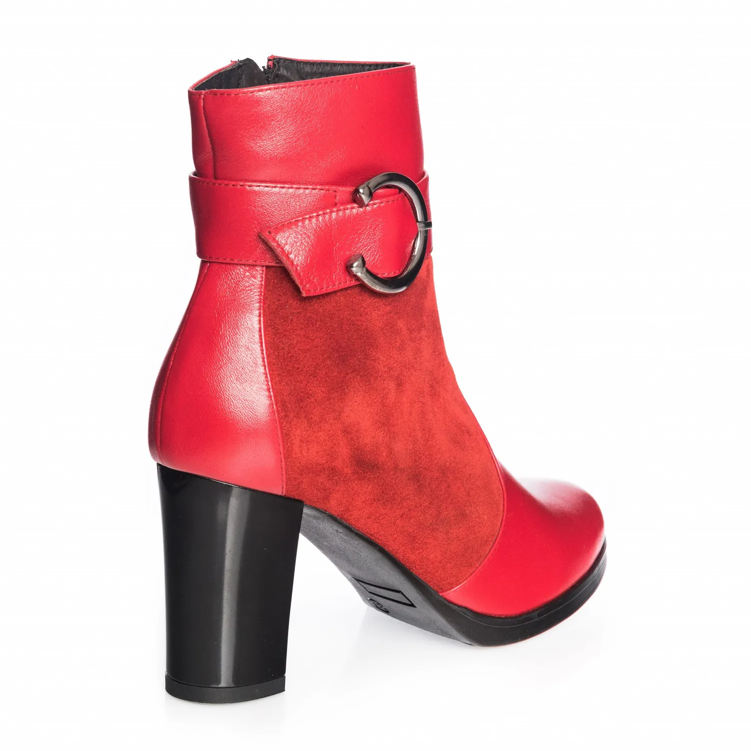 Catinca Shoes GX25 RBA ghete dama piele naturala rosii