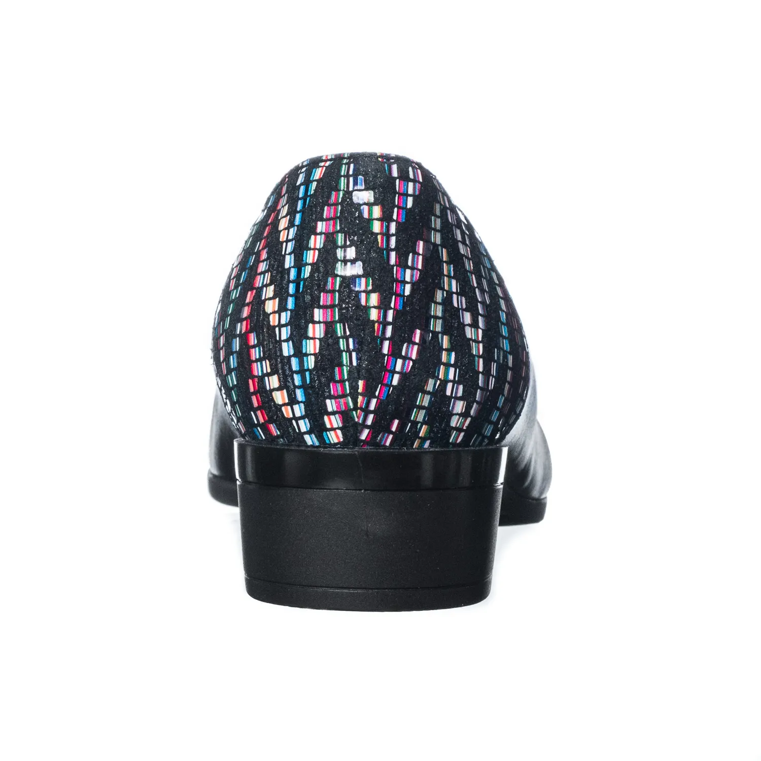 Catinca Shoes T6 NBZ pantofi dama piele naturala negru zigzag