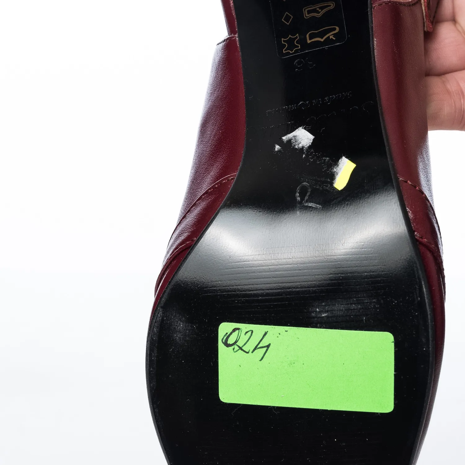 Catinca Shoes 024 BOTB sandale dama bordo piele naturala