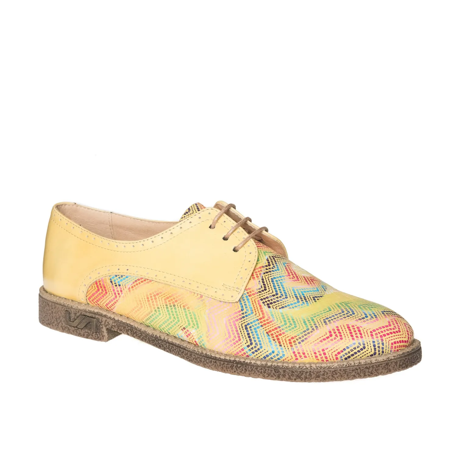 Catinca Shoes G10 GM pantofi dama piele galben multicolor