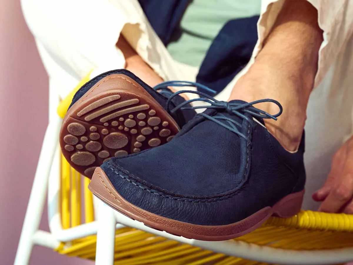 BÄR Lifestyle Lamb pantofi piele negri comozi bărbați