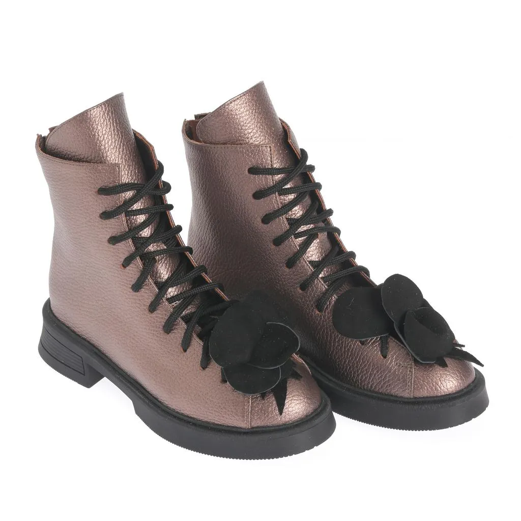 Ana Urbana Shoes Yasmina bocanci aurii metalizați