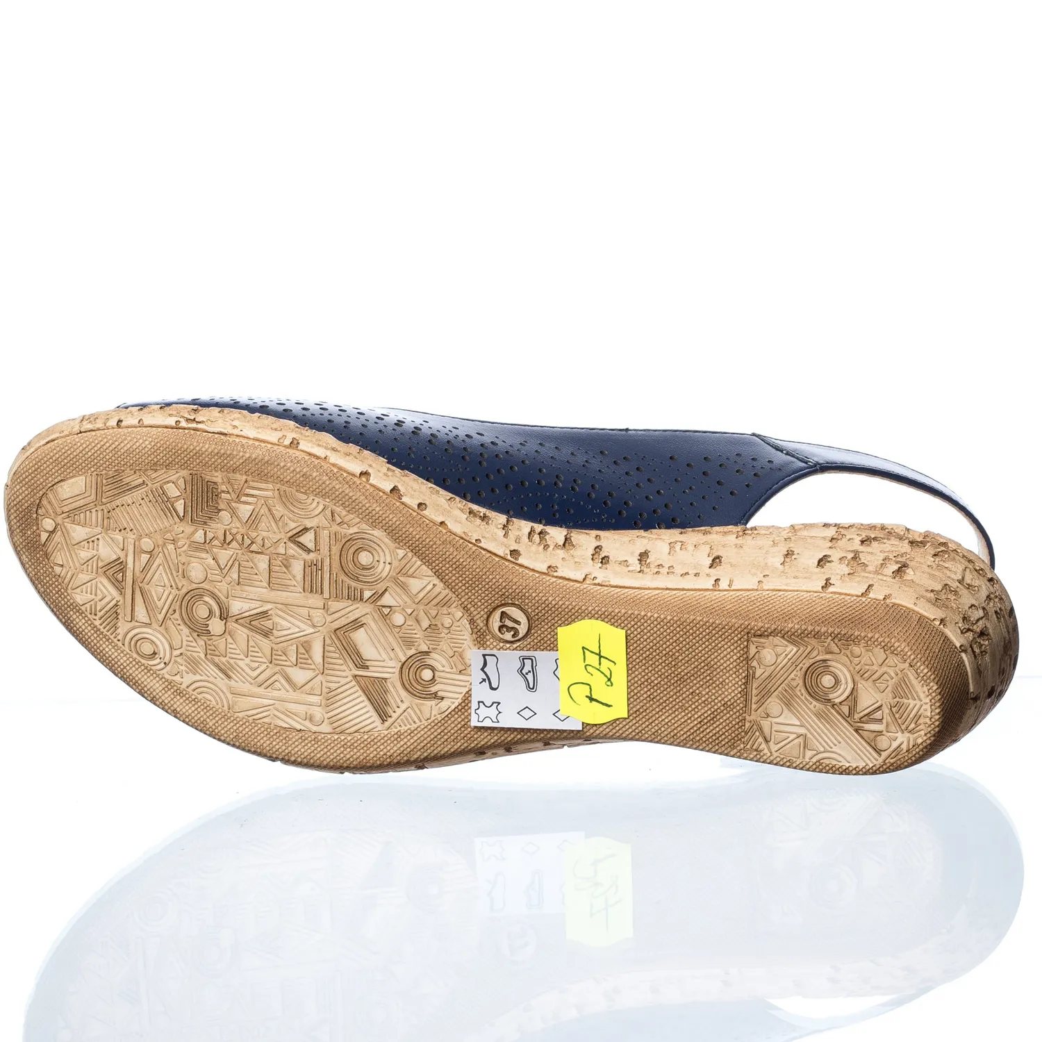 Catinca Shoes P27 BL sandale dama piele bleumarin