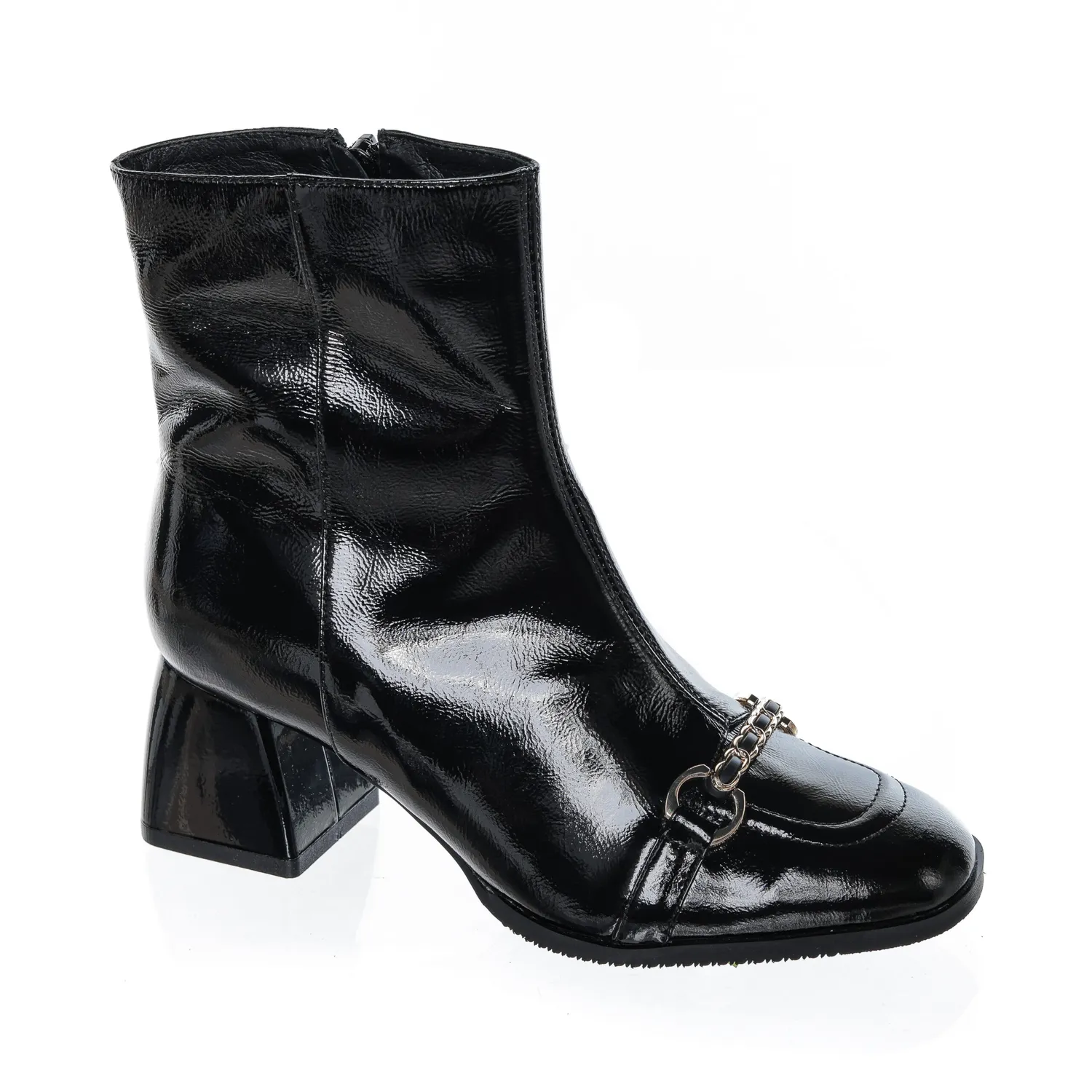 Catinca Shoes GX70 NL ghete dama piele negru lac