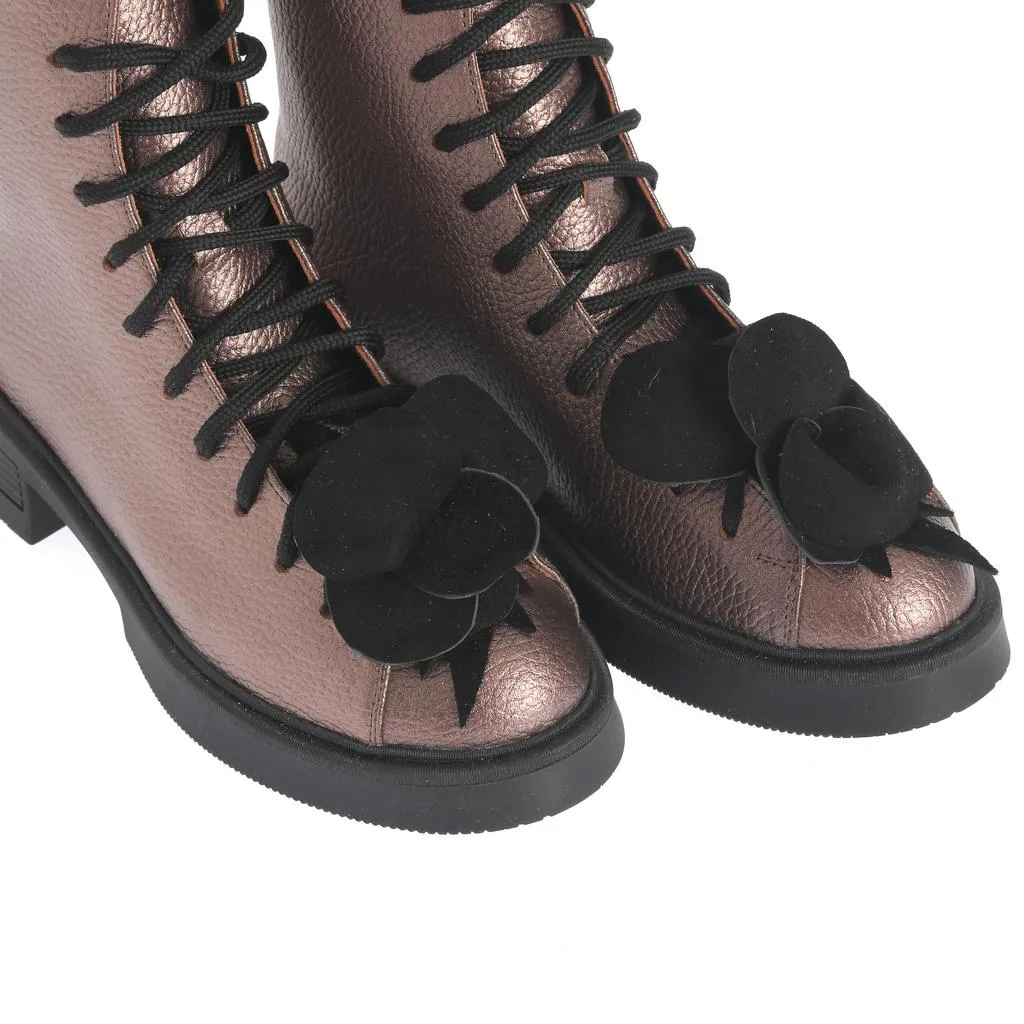 Ana Urbana Shoes Yasmina bocanci aurii metalizați