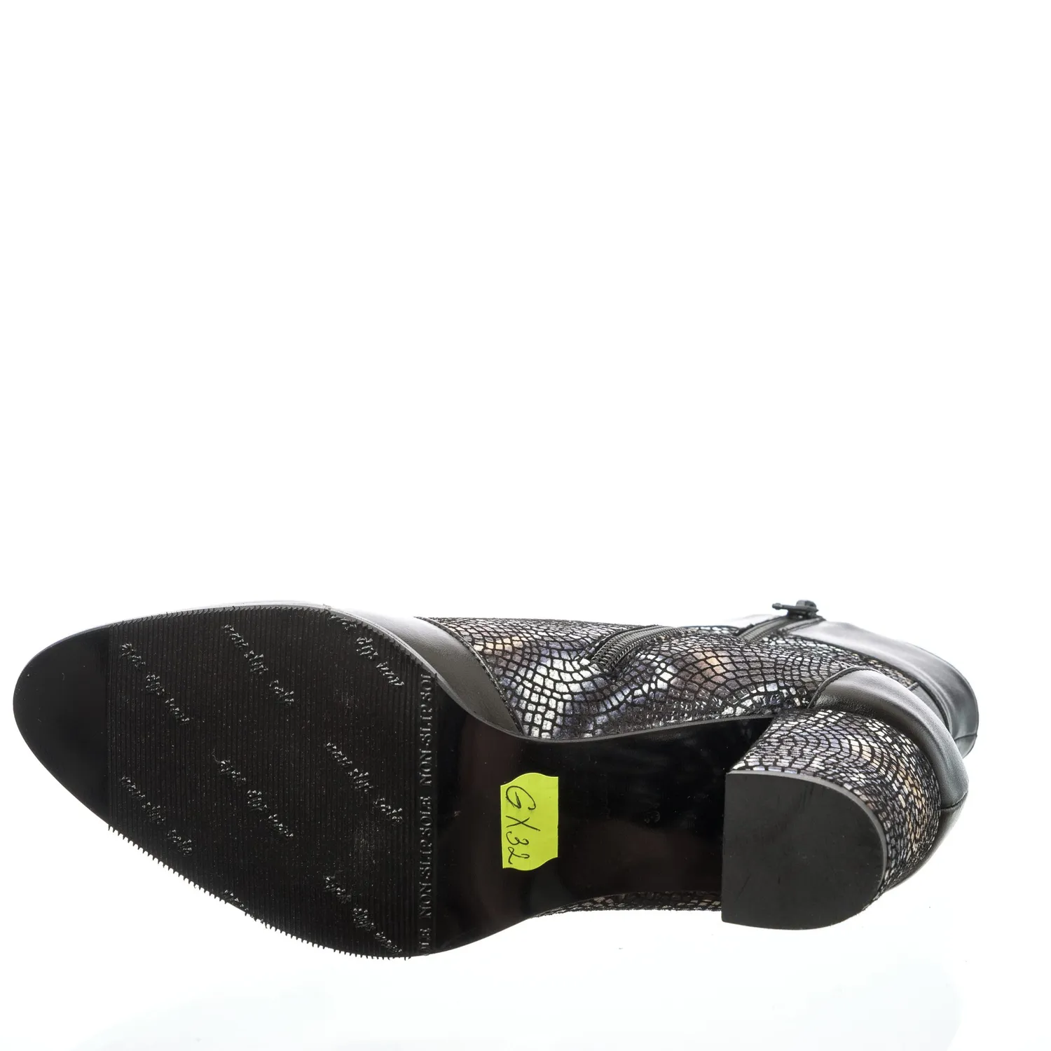 Catinca Shoes GX32 NBL ghete piele negru lacrima