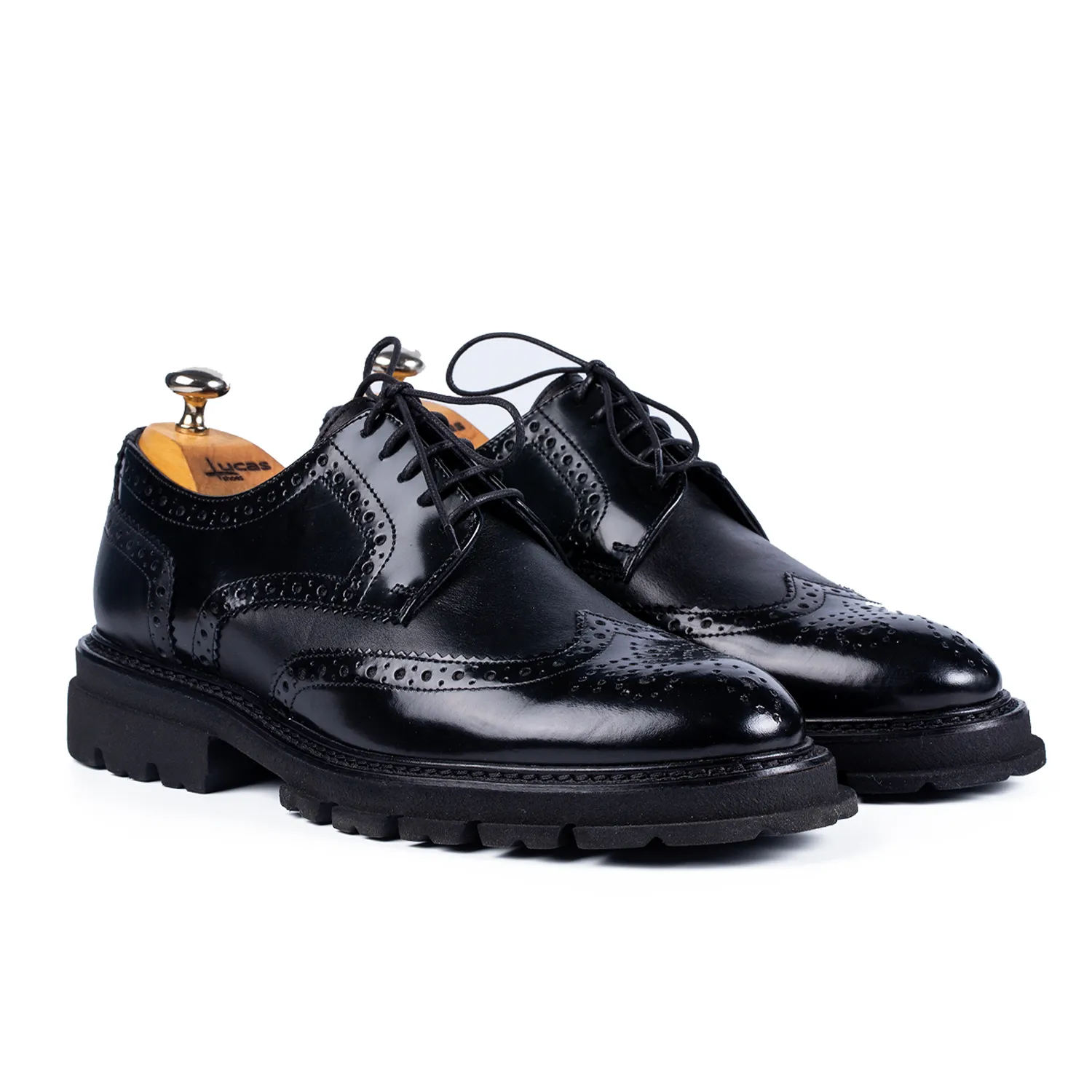 Lucas Shoes Elegant 550 Ukr Box Semi-Lac pantofi piele