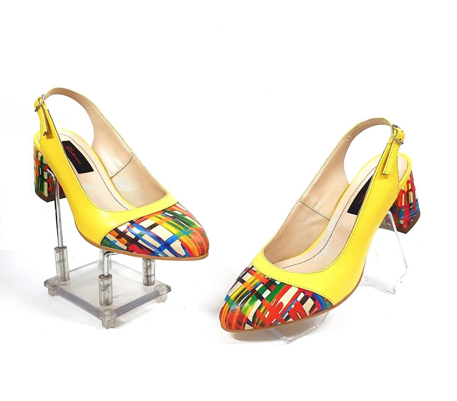 Catinca Shoes A55 GLC sandale piele galben