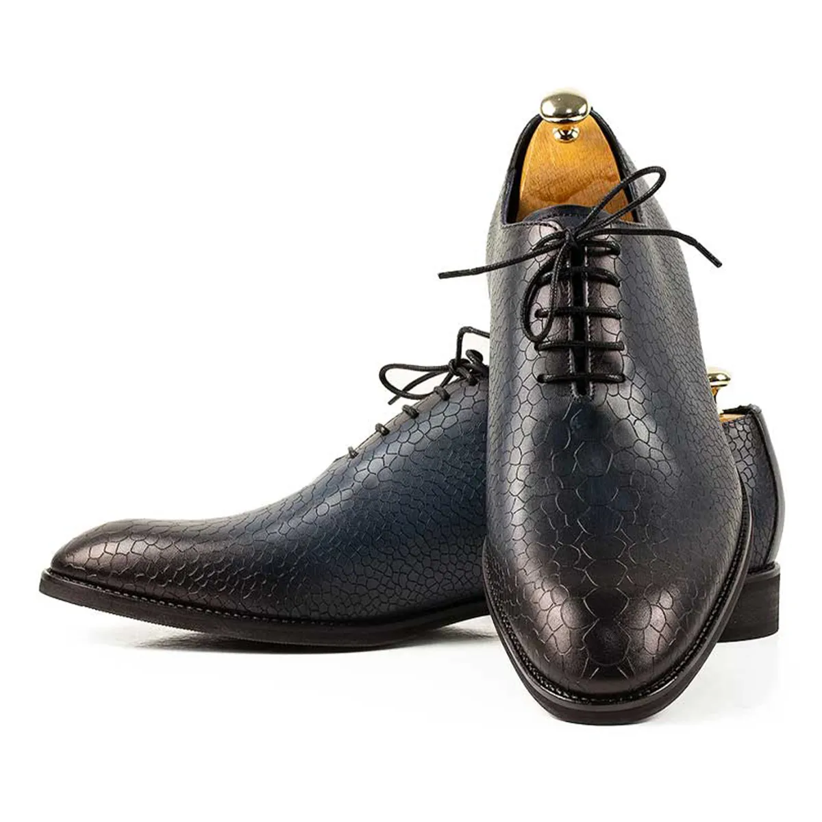 Lucas Shoes Elegant 715 Blue pantofi piele