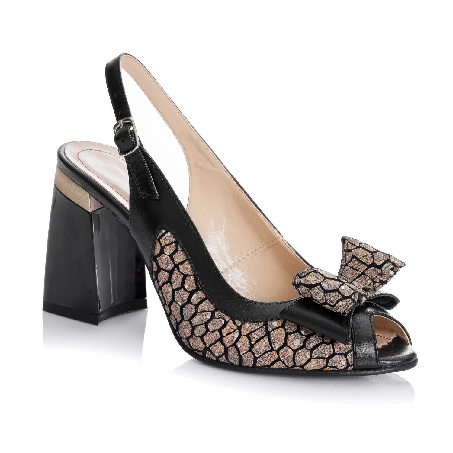 Catinca Shoes F22 MP sandale dama maro piele naturala