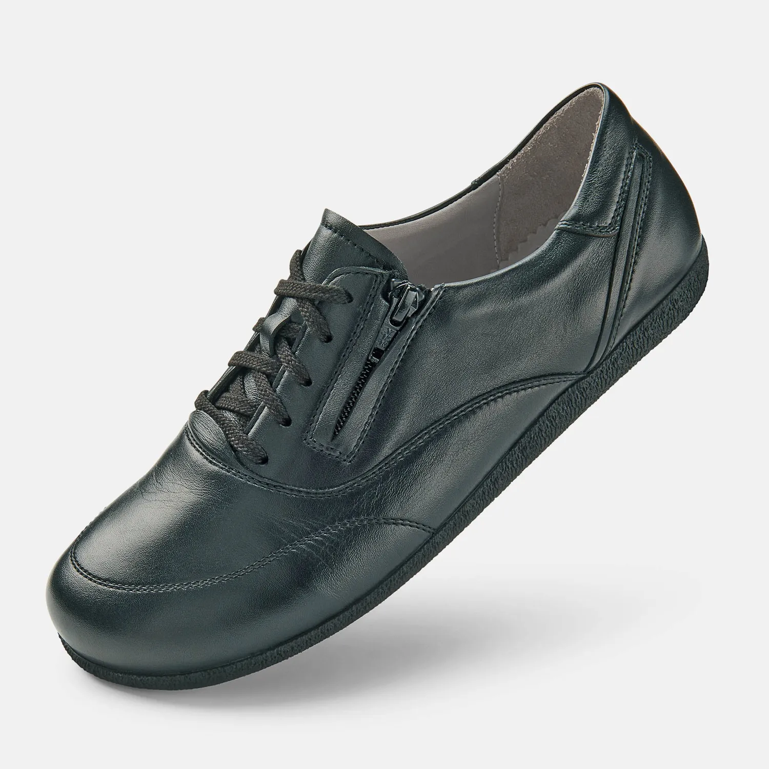 BÄR Pure Clea pantofi dama negri piele lata
