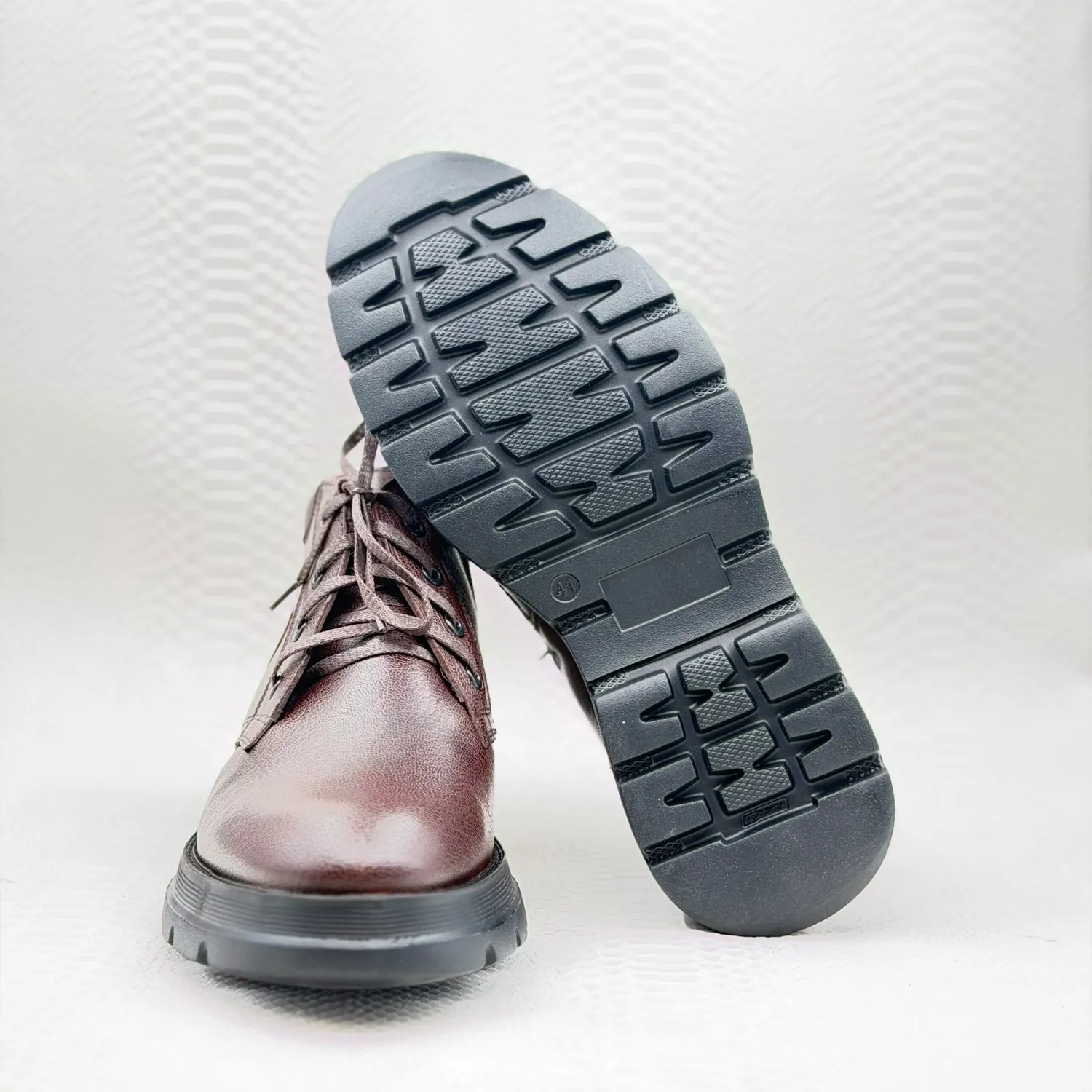 Lucas Shoes 390 ghete piele maro bizon