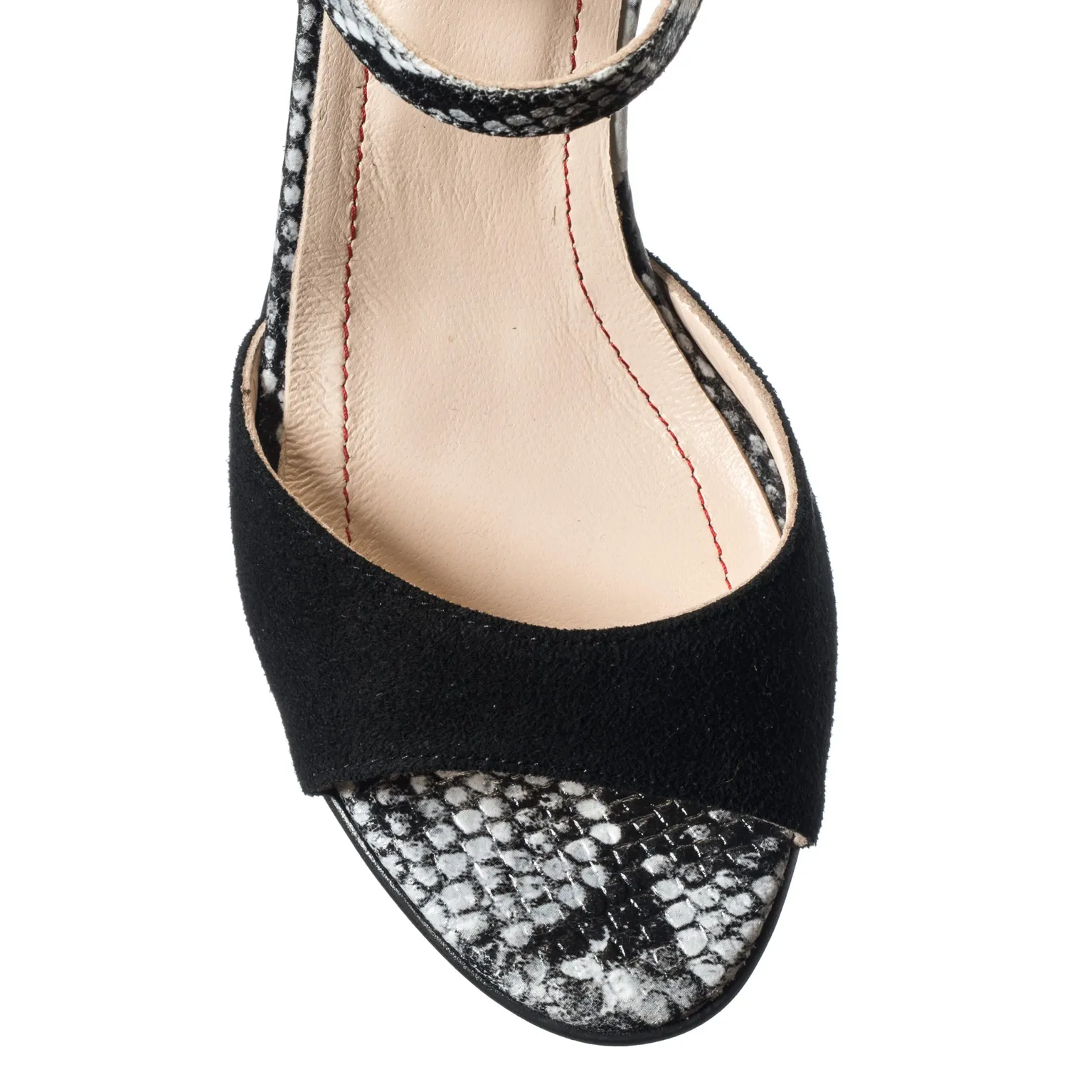 Catinca Shoes S15 NAS sandale dama piele negru sarpe