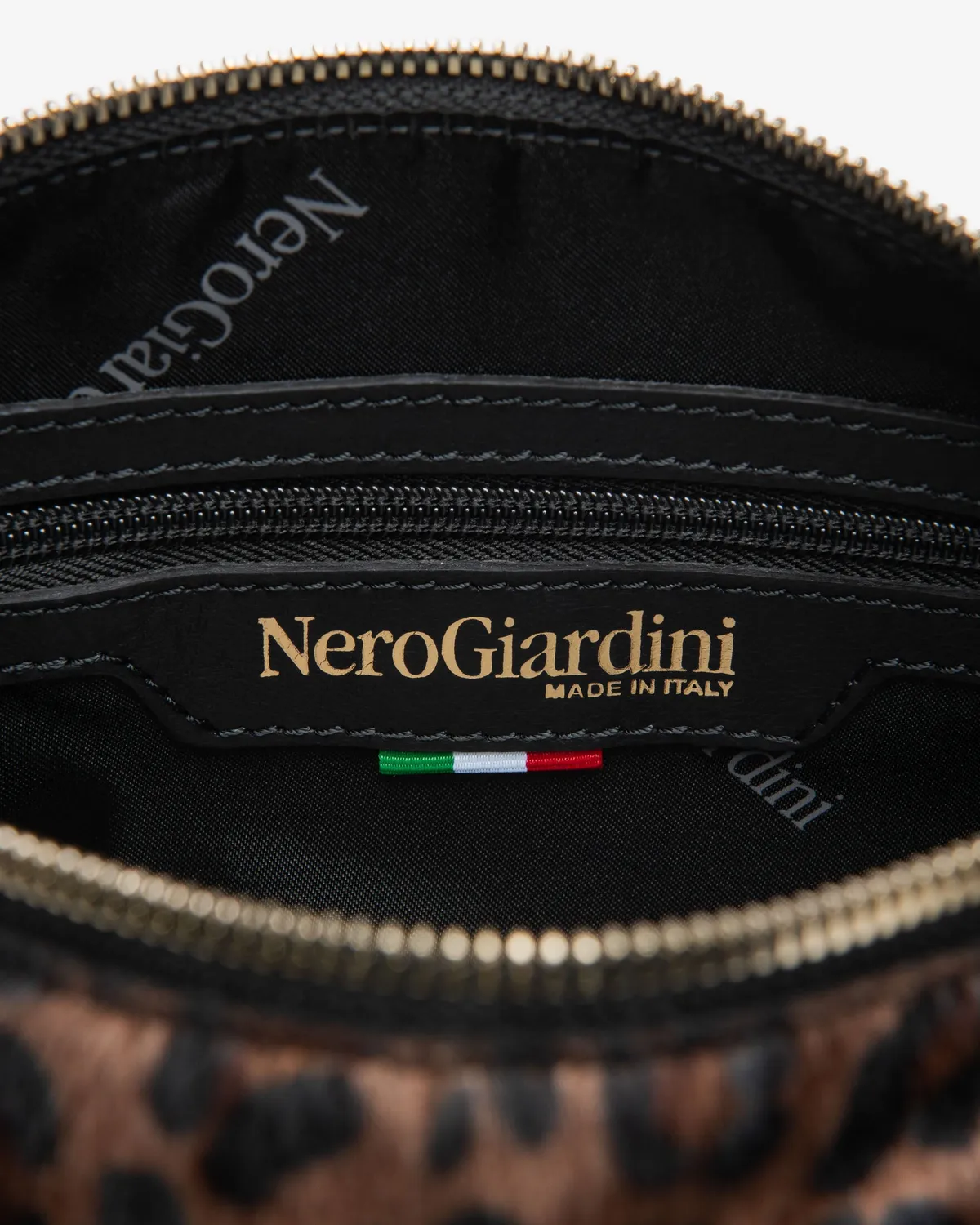 Geanta NeroGiardini crossbody piele animal print