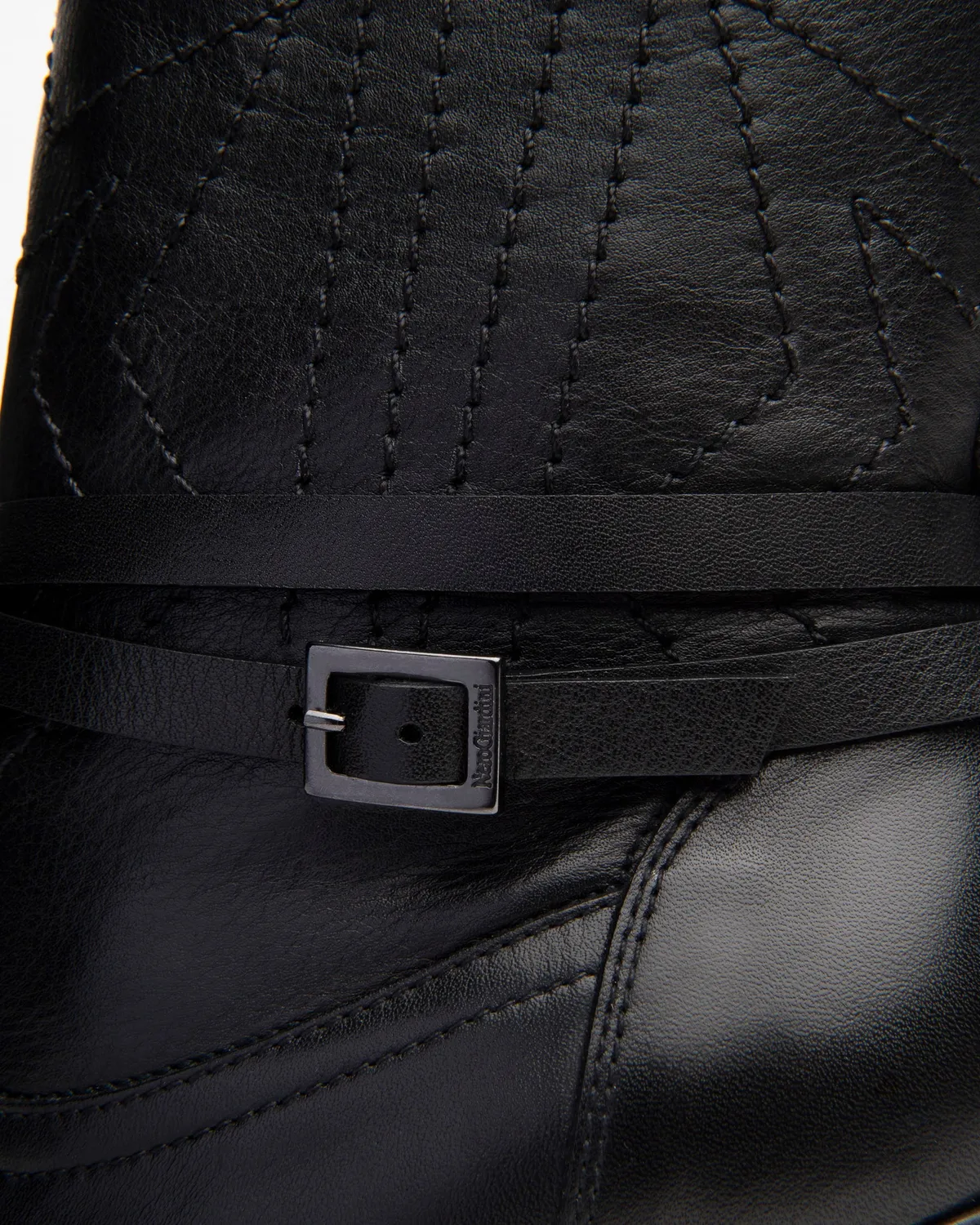 NeroGiardini botine dama piele cowboy toc 8,5 cm