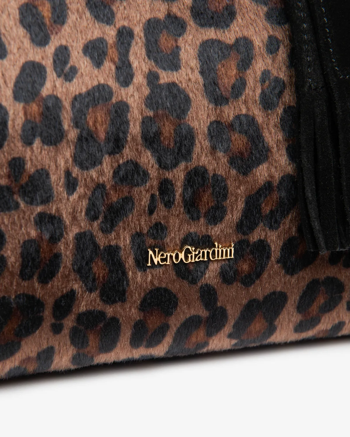Geanta NeroGiardini crossbody piele animal print