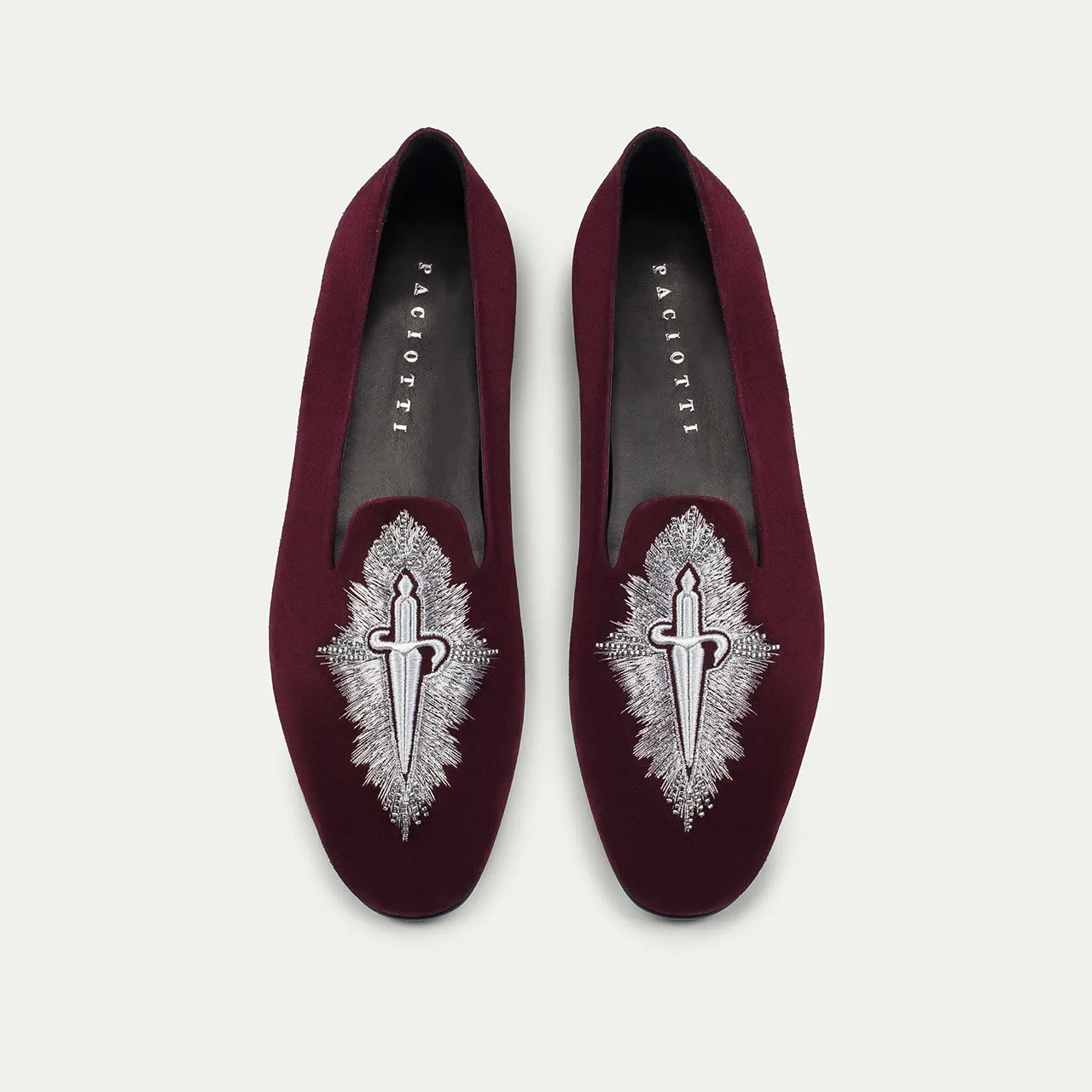 Cesare Paciotti Narciso slippers barbati bordo piele