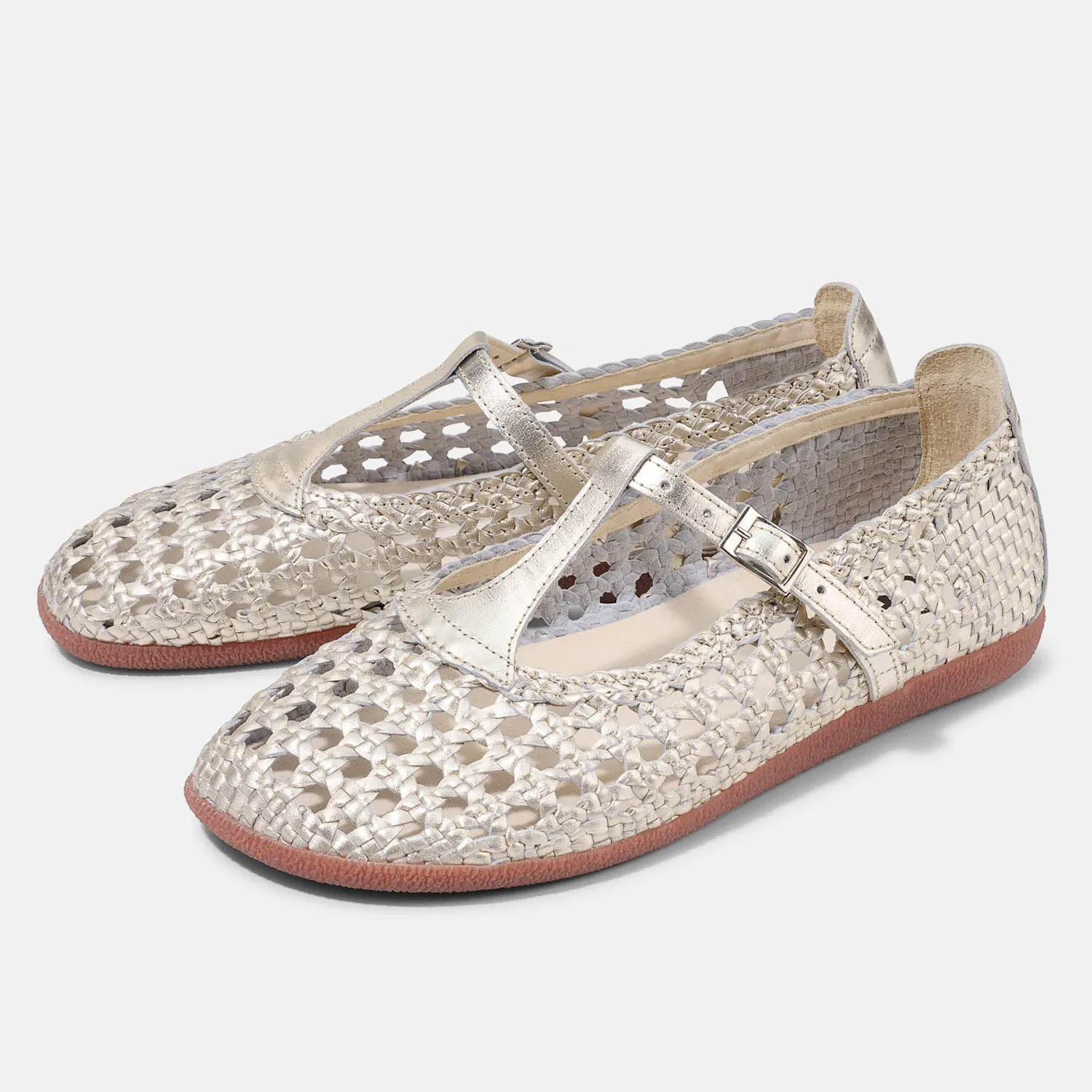 Bär B Pure Colleen balerini piele perla barefoot