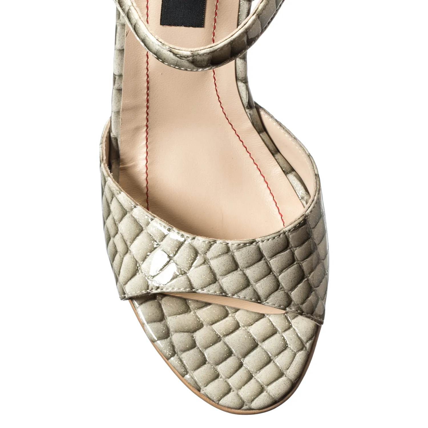 Catinca Shoes S15 GC sandale piele gri croco