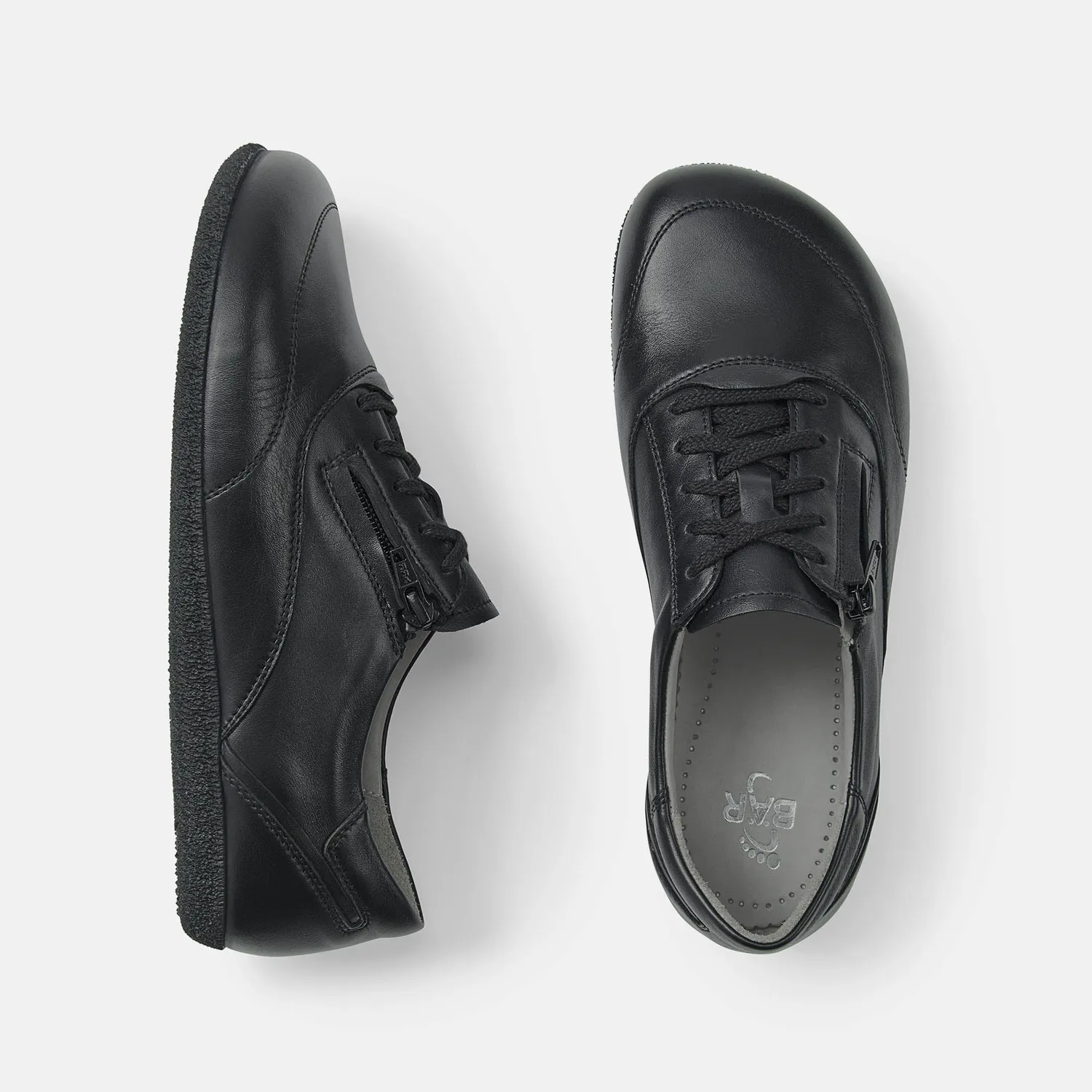 BÄR Pure Clea pantofi dama negri piele lata