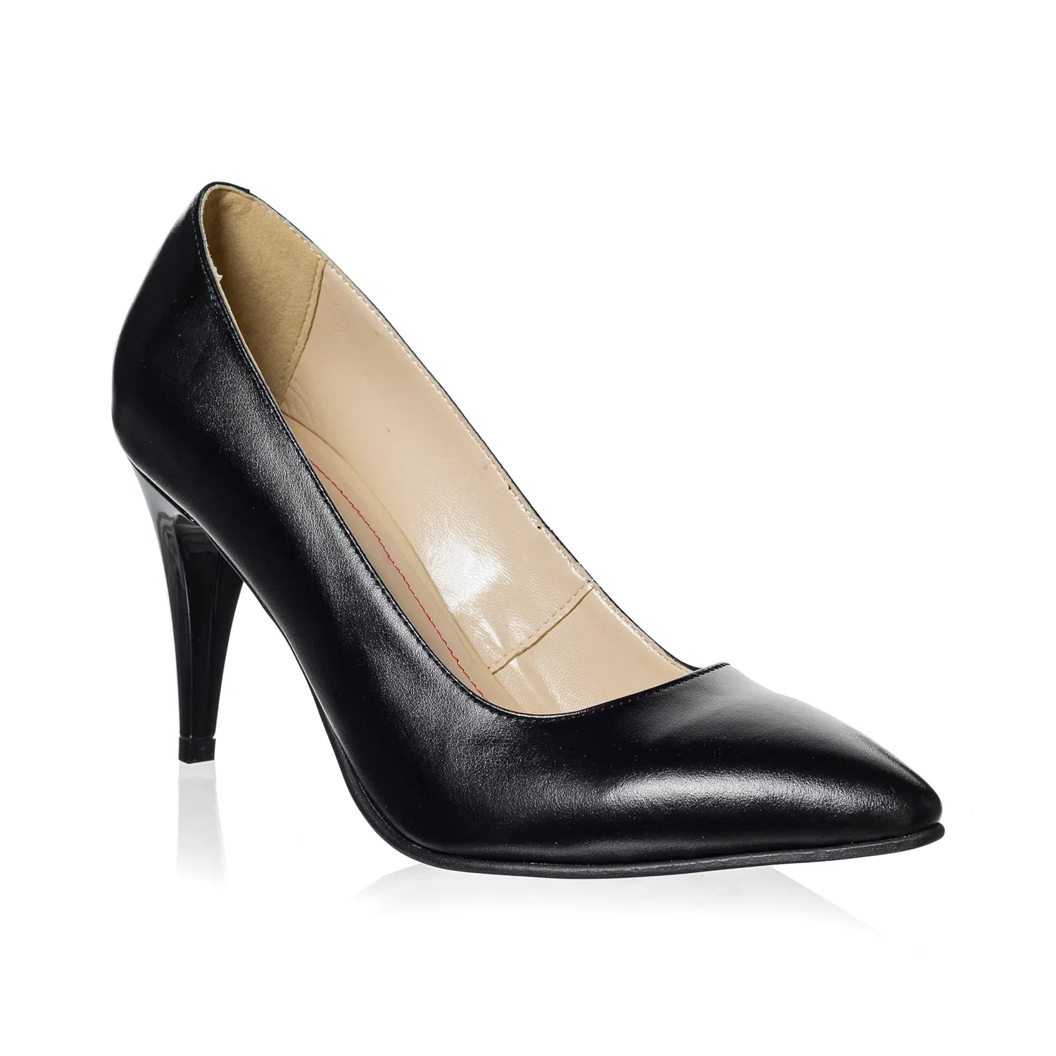 Catinca Shoes A16 NE pantofi dama negru box piele naturala