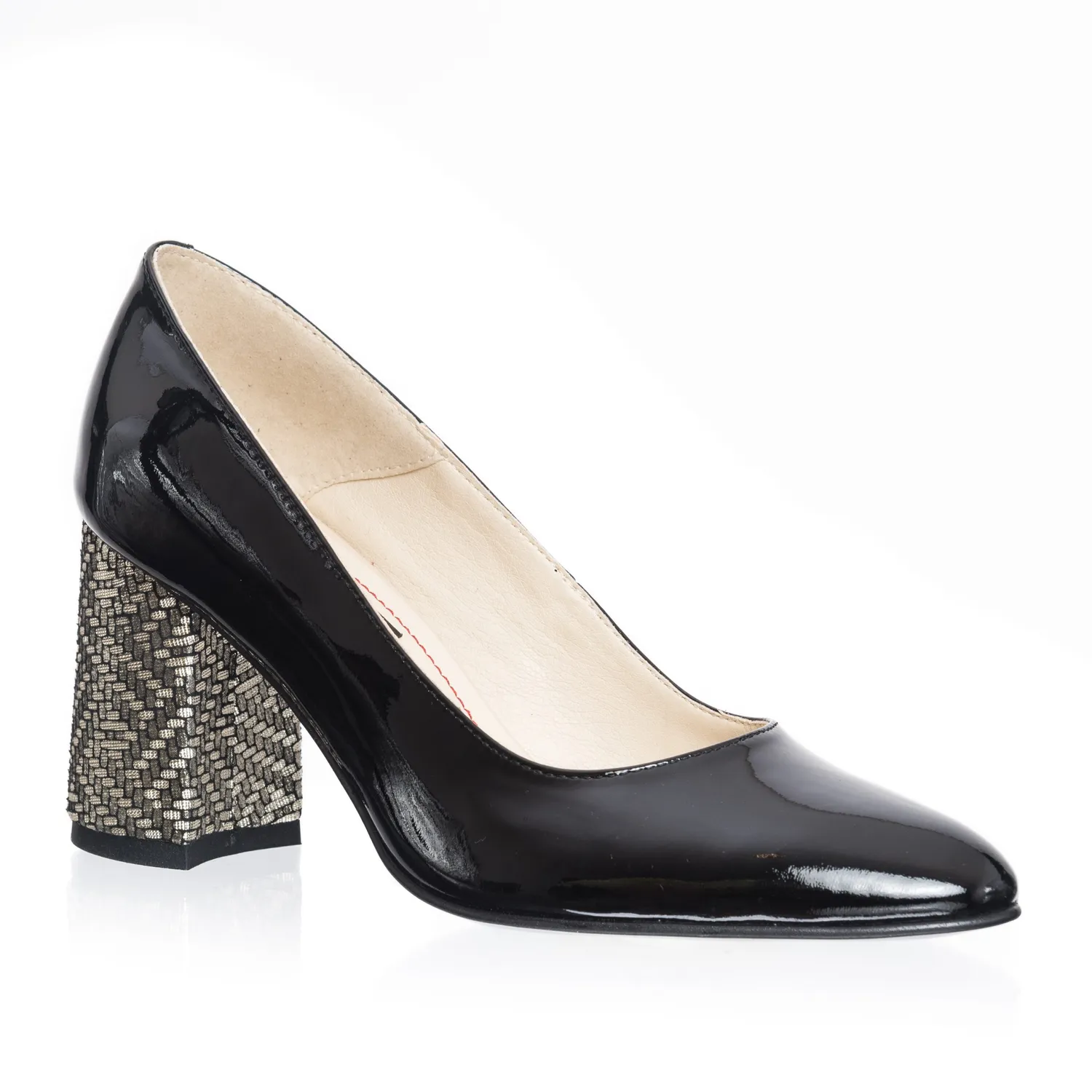 Catinca Shoes R11 NL pantofi piele negru lac