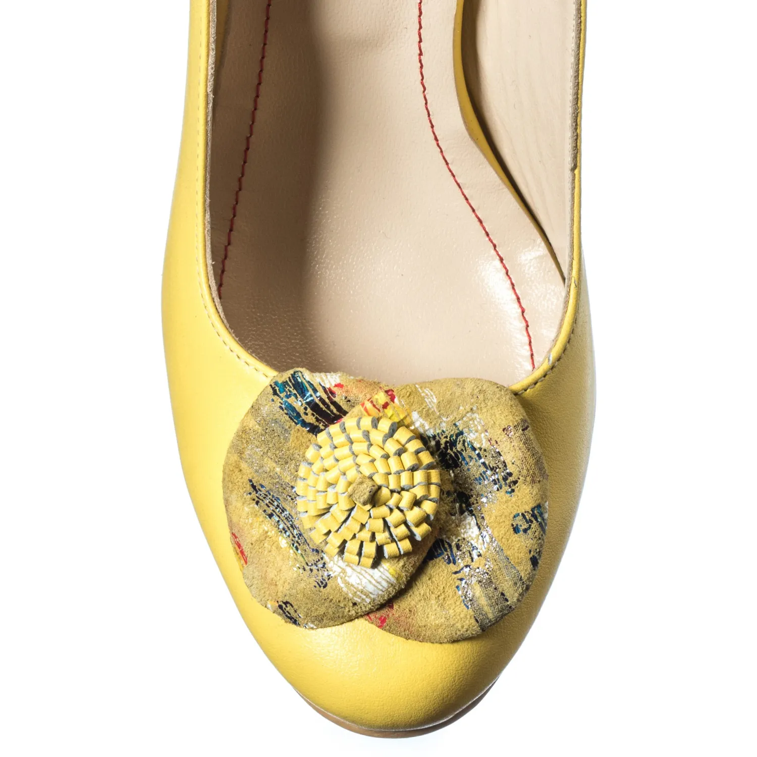Catinca Shoes F5 G sandale damă piele galben