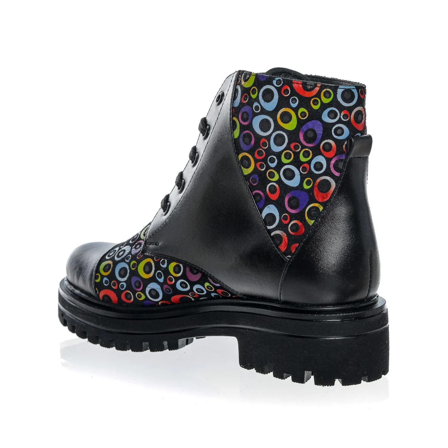 Catinca Shoes BC20 NBCC ghete dama piele negru cerculete
