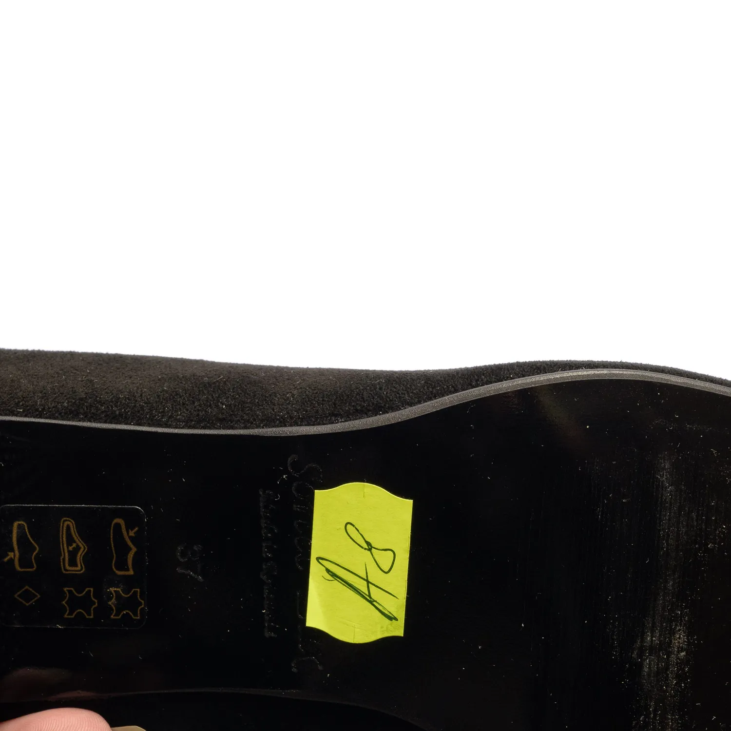 Catinca Shoes A8 NABA pantofi negru antilopa buline piele