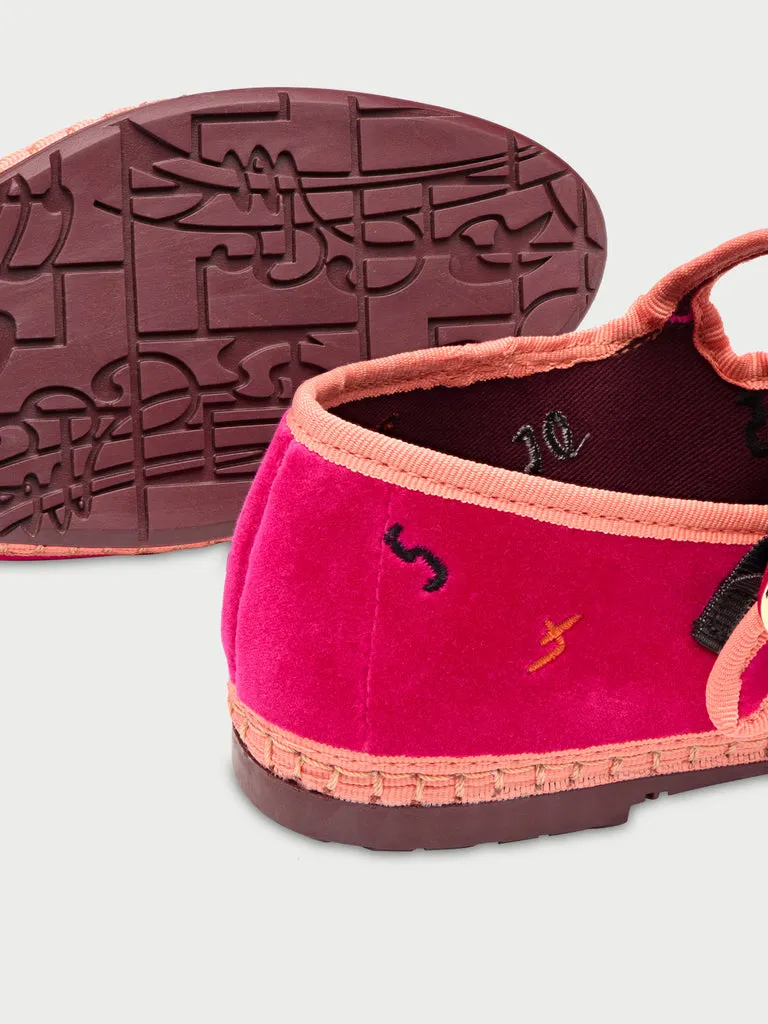 Flagelus I'm late pantofi mary jane fucsia