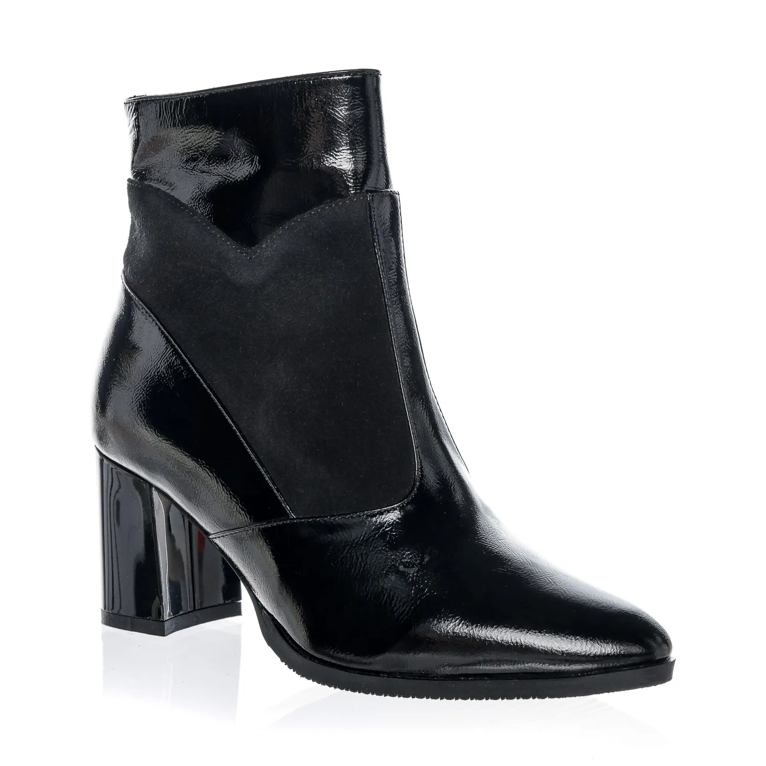 Catinca Shoes GX50 NLNA ghete dama piele negru lac
