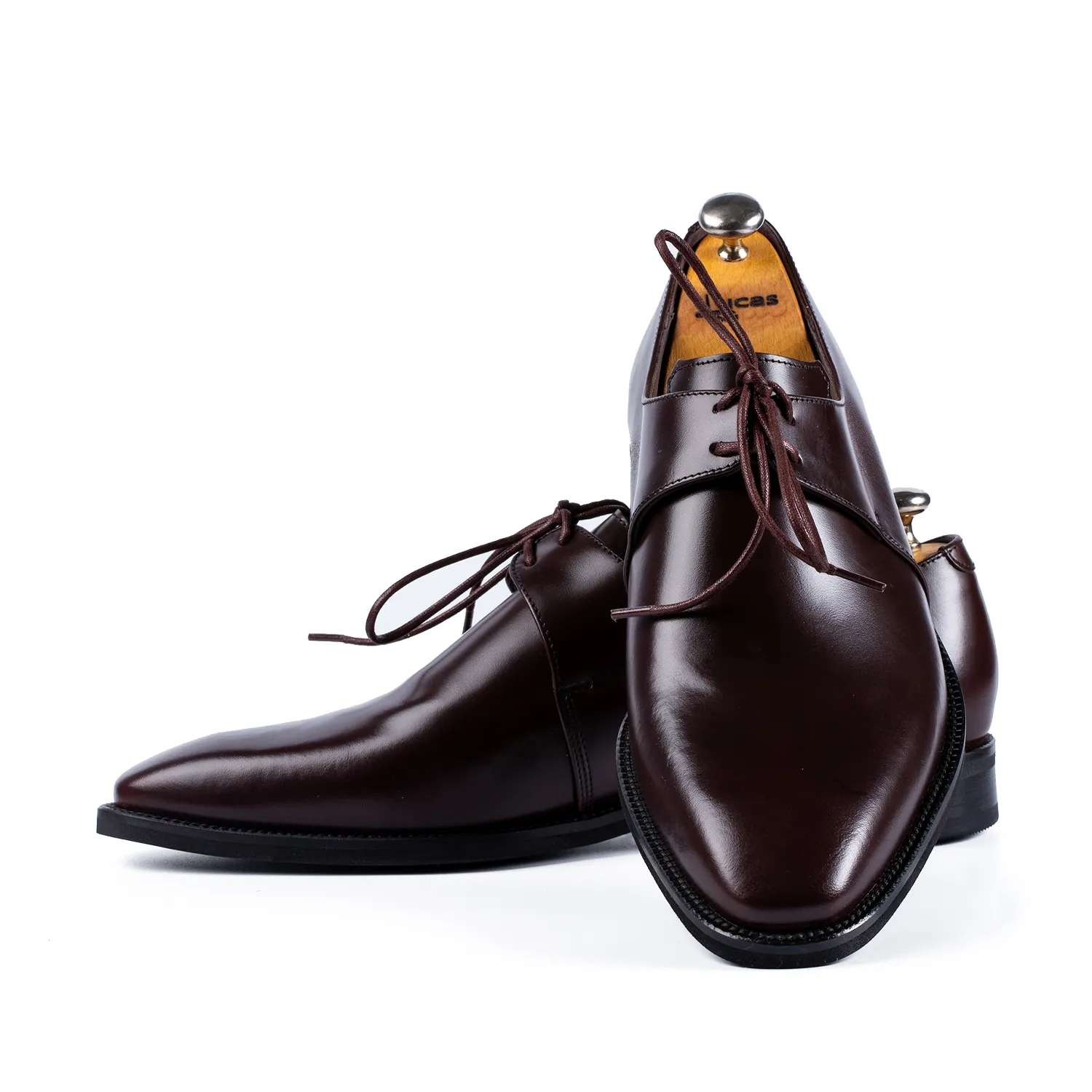 Lucas Shoes Elegant Derby Arca Marone pantofi maro piele