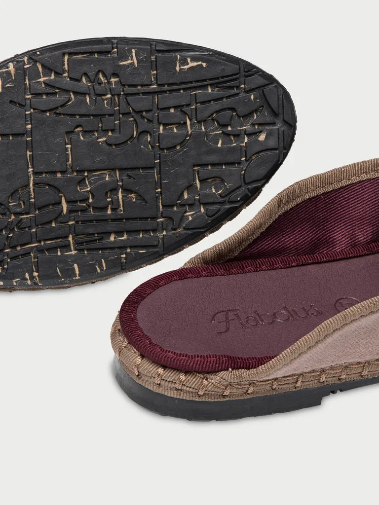 Flagelus Bruna Brown loafers maro catifea