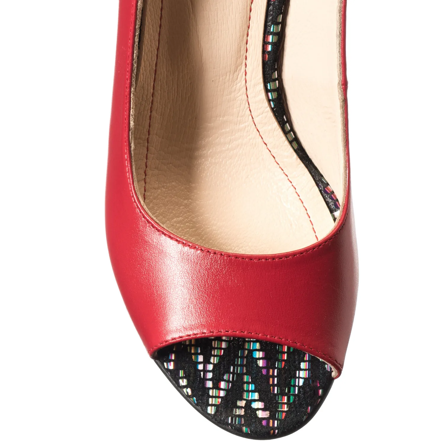 Catinca Shoes E194 RM sandale dama piele rosie