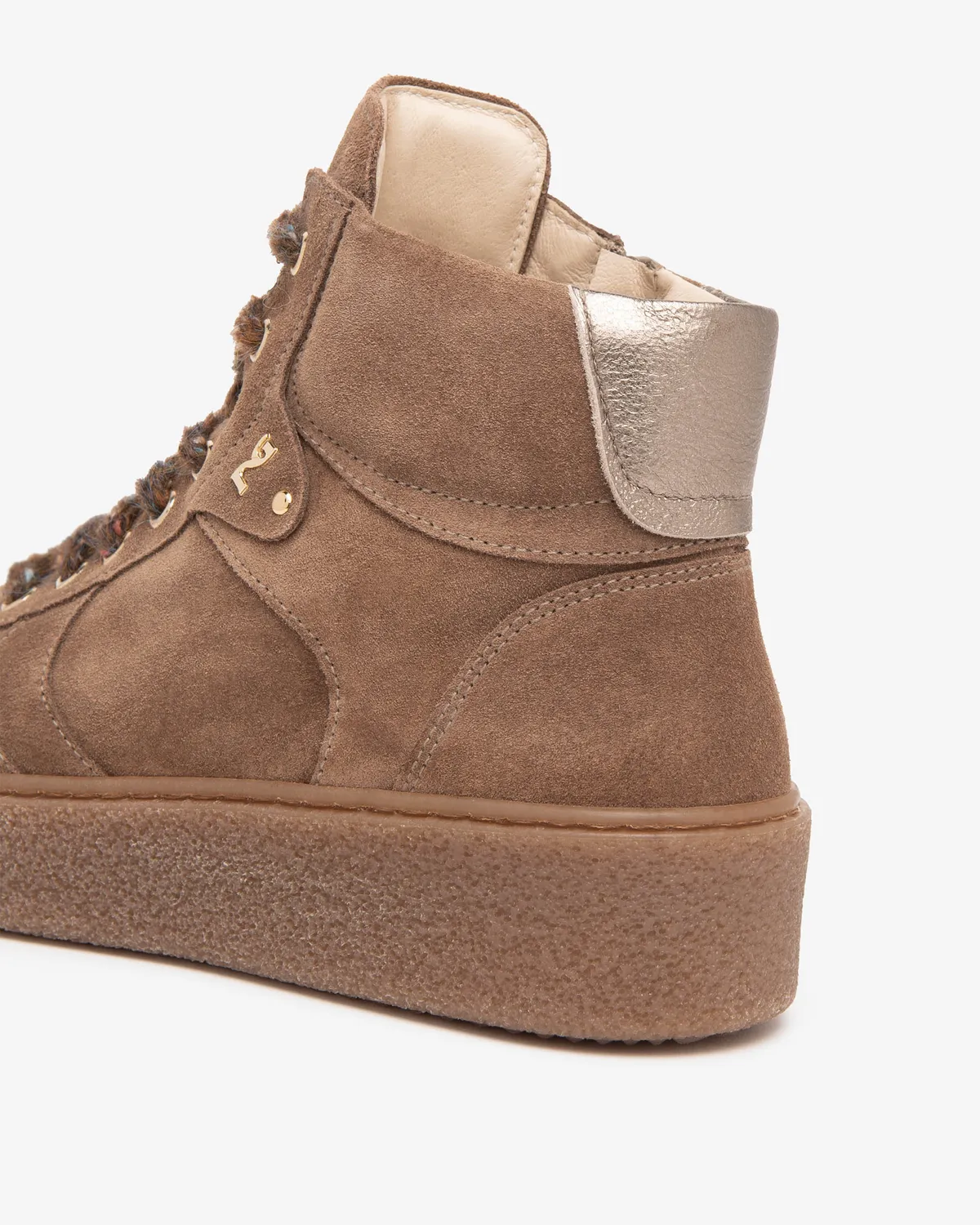 NeroGiardini sneakers damă platformă înaltă velur