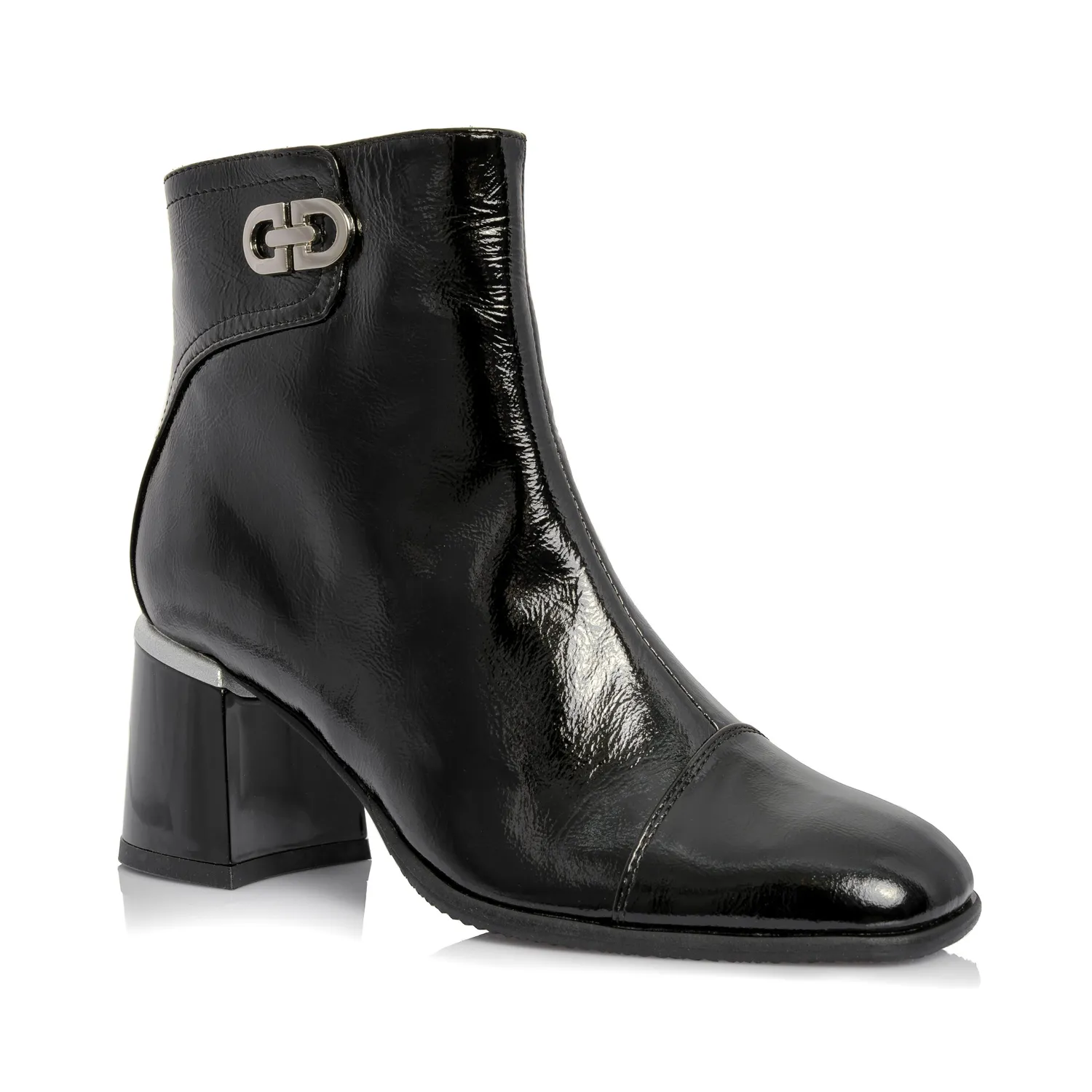 Catinca Shoes G80 NL ghete dama lac negru